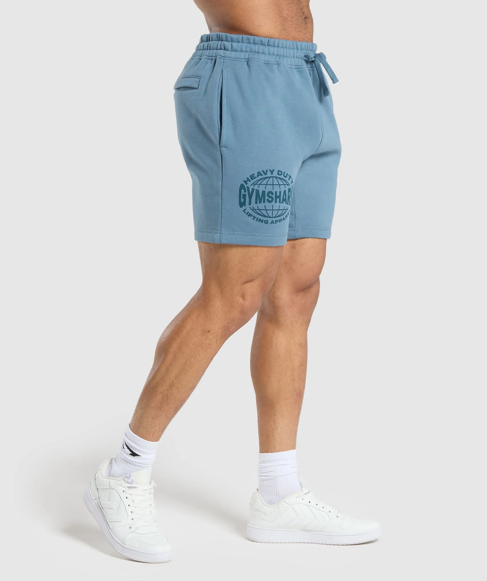 Gymshark Heavy Duty Apparel 7" Shorts - Faded Blue sold by Gymshark product image thumbnail 3