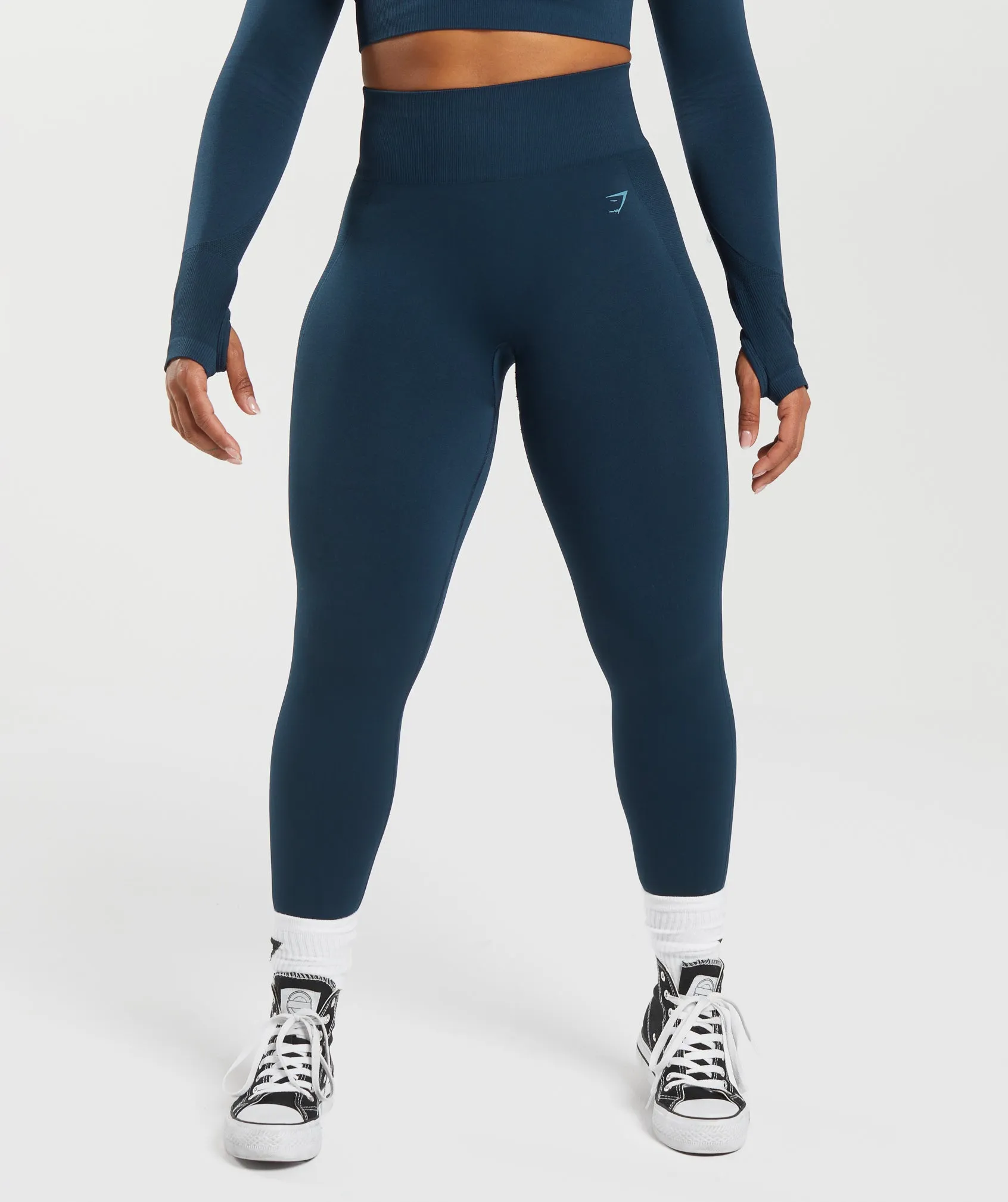 Gymshark Flex High Waisted Leggings - Navy/Denim Blue sold by Gymshark