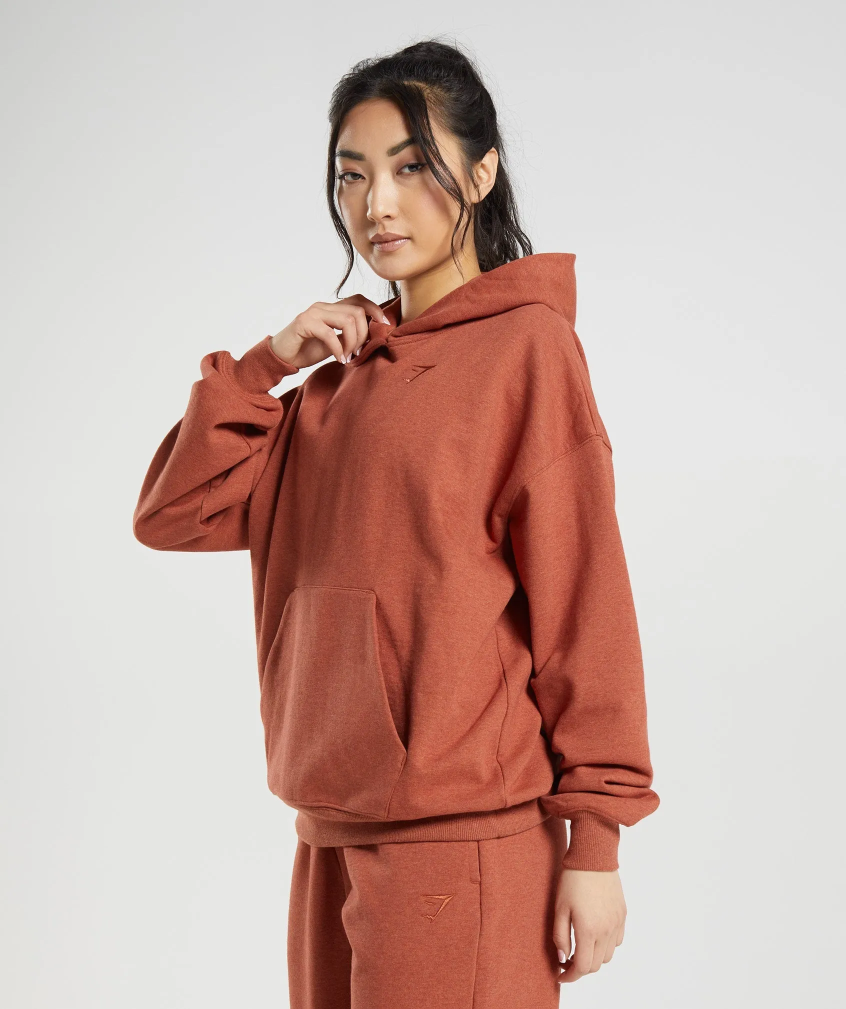 Gymshark Rest Day Sweats Hoodie - Cinnamon Brown Marl sold by Gymshark product image thumbnail 3