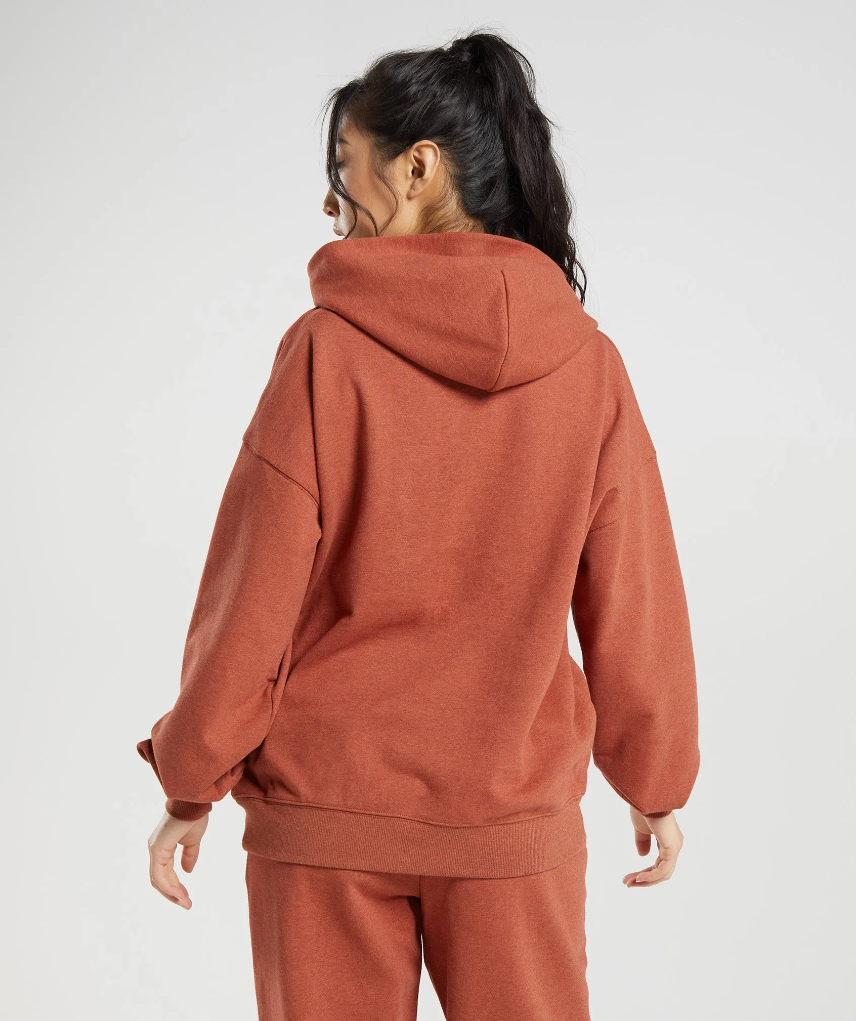 Gymshark Rest Day Sweats Hoodie - Cinnamon Brown Marl sold by Gymshark product image thumbnail 2