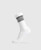 Gymshark Stripe Crew Single - White/Black sold by Gymshark