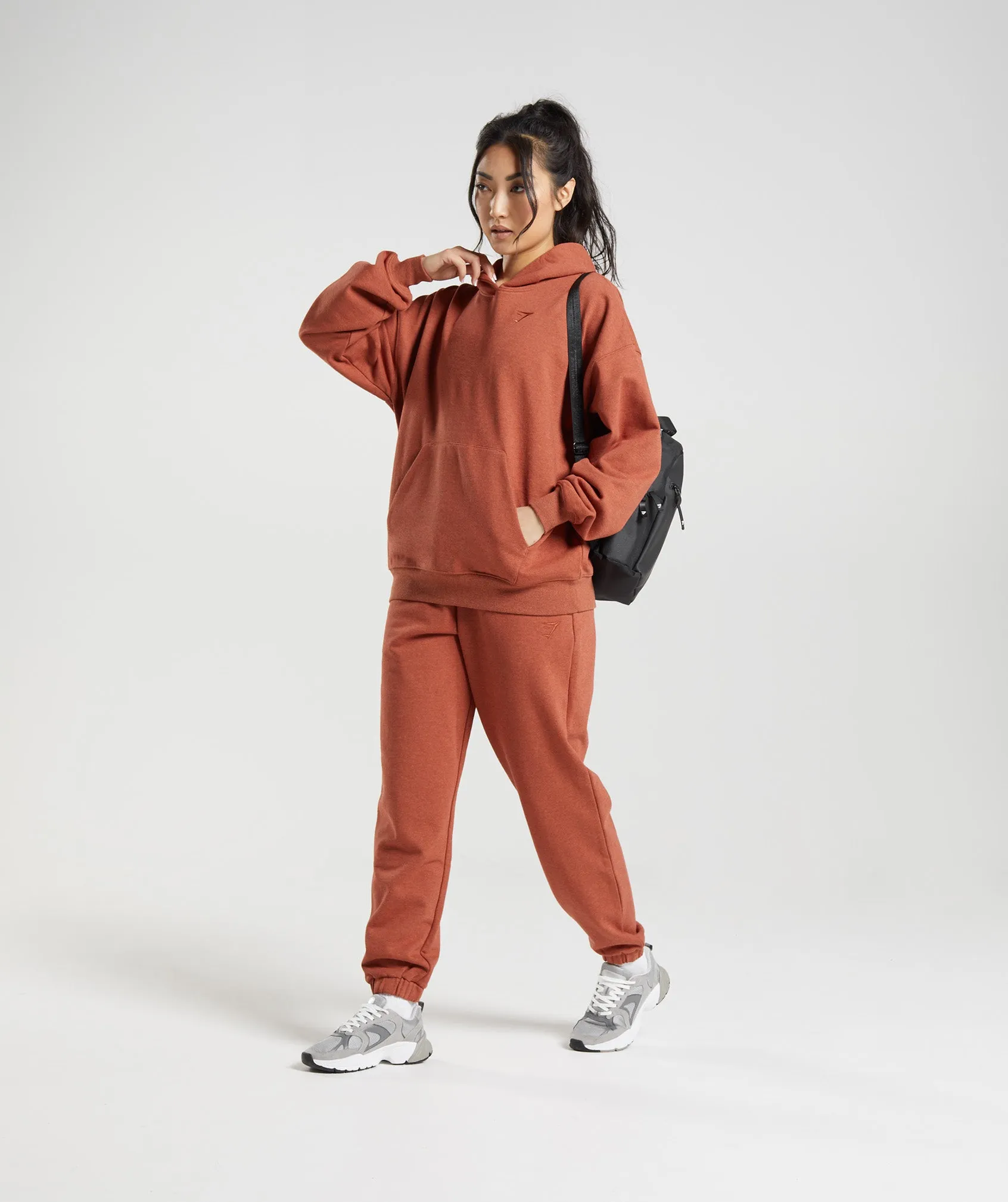 Gymshark Rest Day Sweats Hoodie - Cinnamon Brown Marl sold by Gymshark product image thumbnail 4