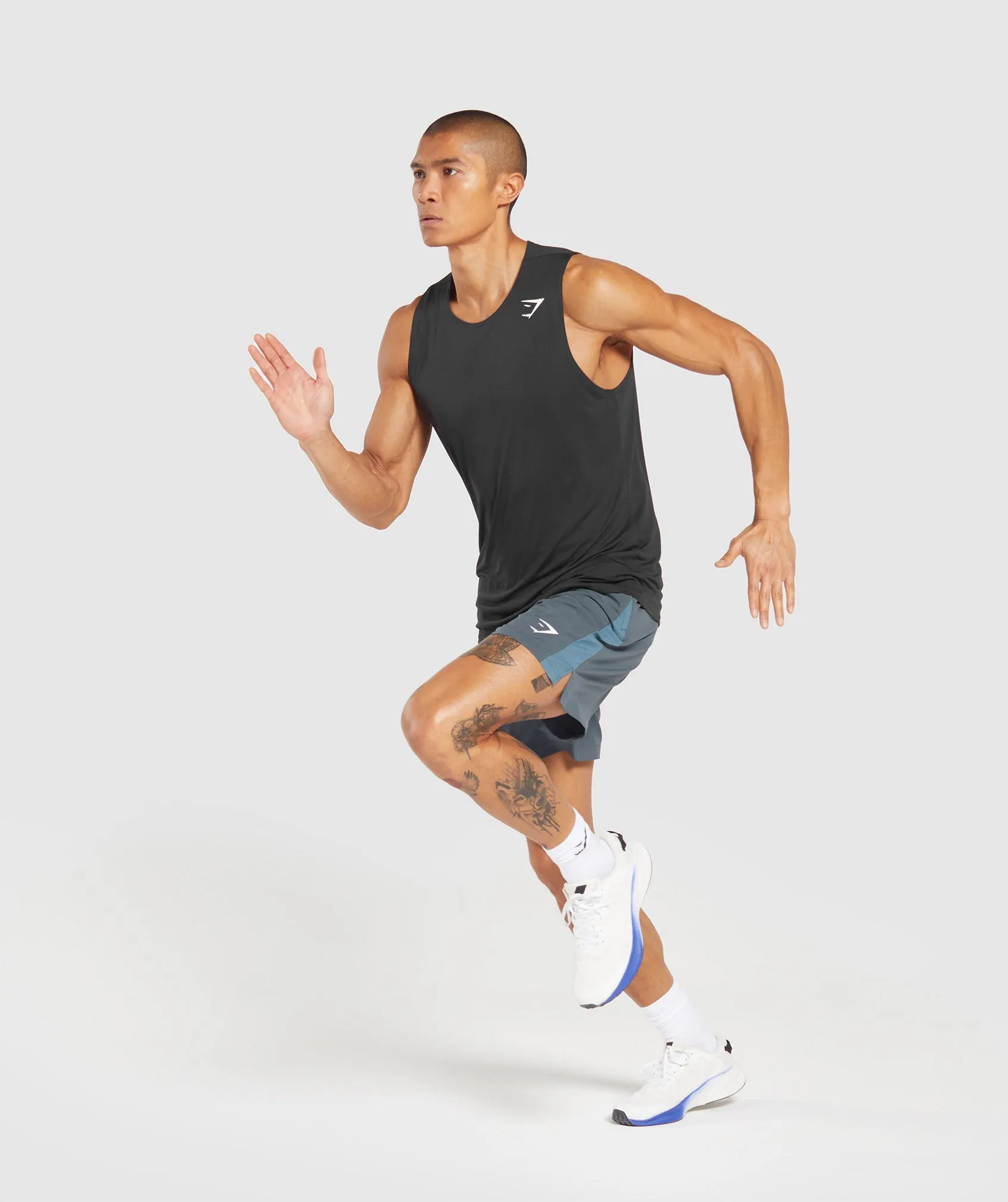 Gymshark Sport 7" Shorts - Titanium Blue/Faded Blue sold by Gymshark product image thumbnail 4