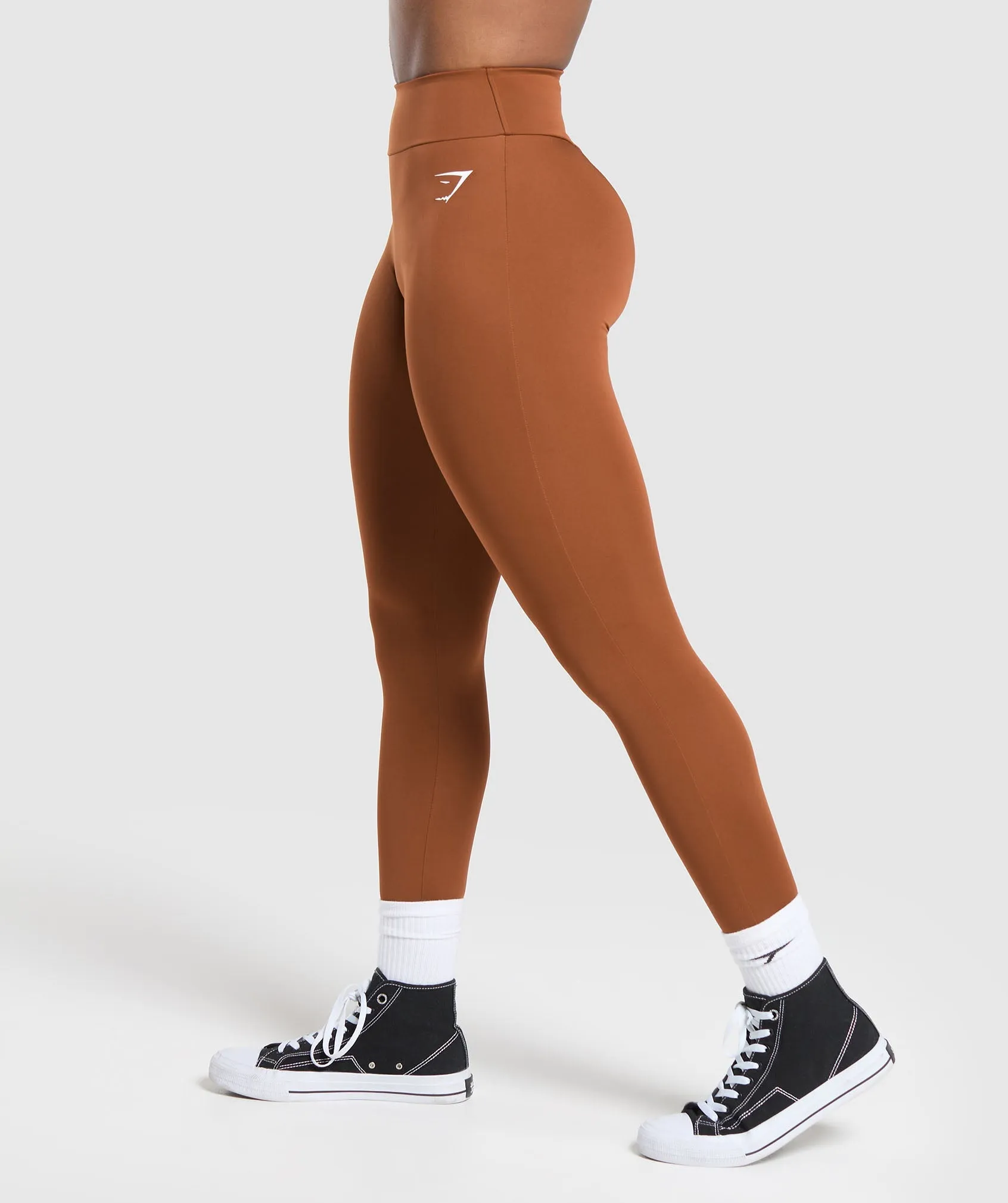 GS Power Regular Leggings - Copper Brown sold by Gymshark product image thumbnail 3