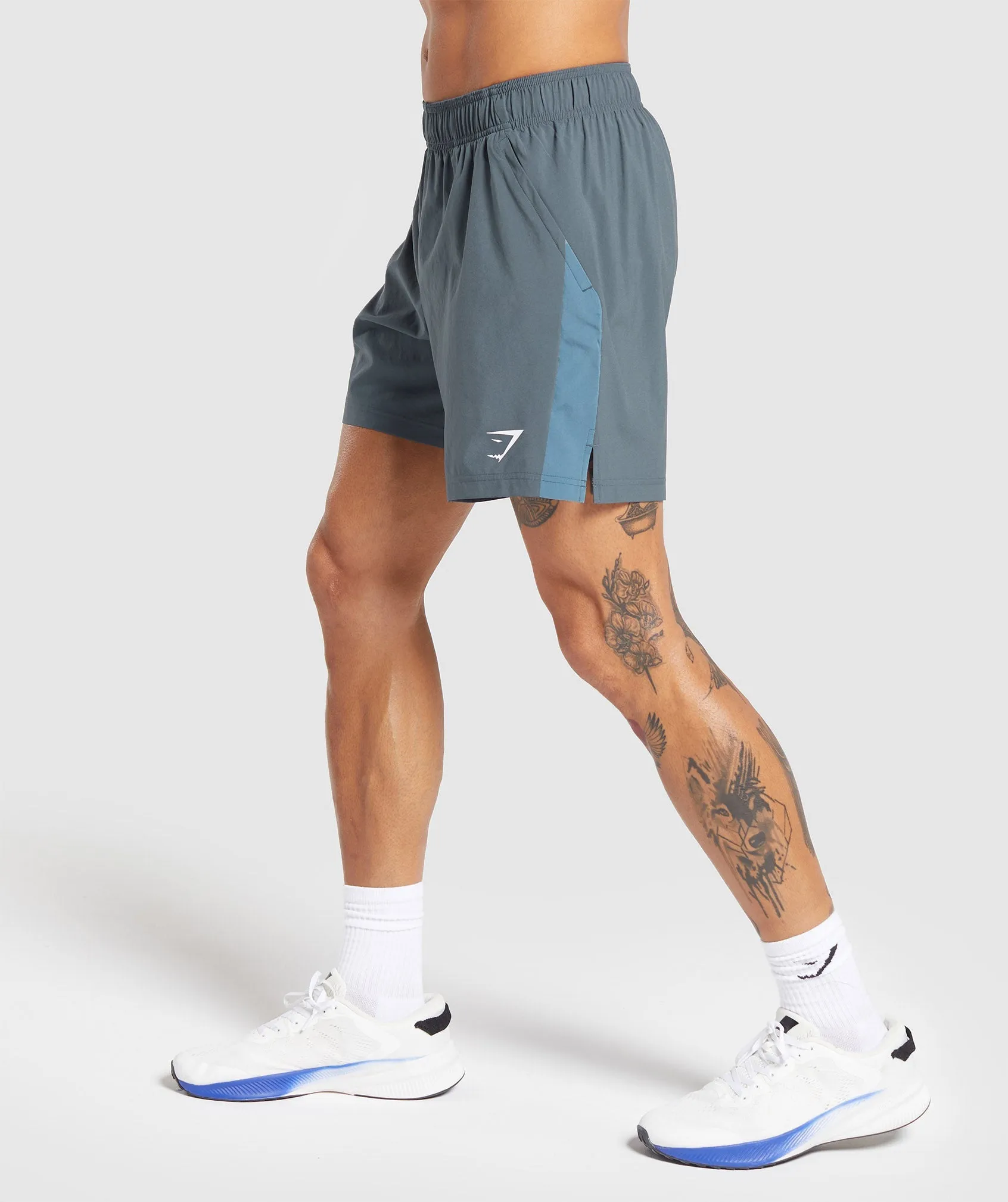 Gymshark Sport 7" Shorts - Titanium Blue/Faded Blue sold by Gymshark product image thumbnail 3