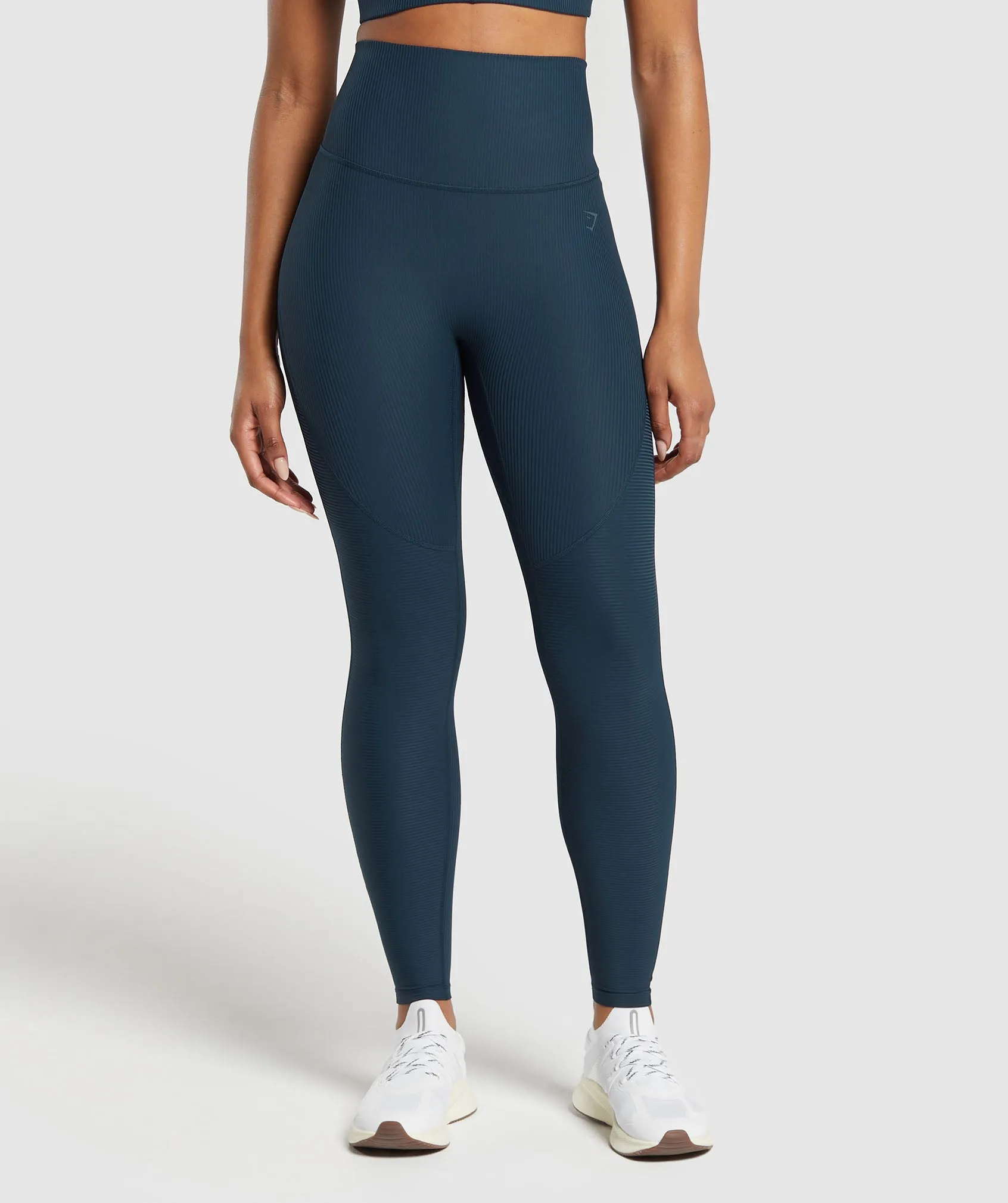 Gymshark Ribbed Legging - Navy sold by Gymshark