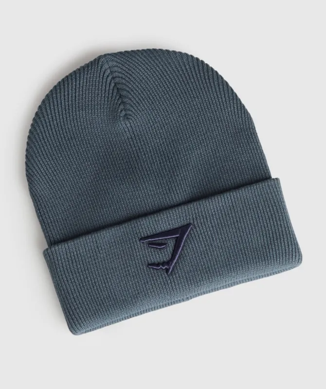 Gymshark Sharkhead Beanie - Cargo Blue made by Gymshark
