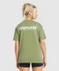 Gymshark Fraction Oversized T-Shirt - Cargo Green sold by Gymshark