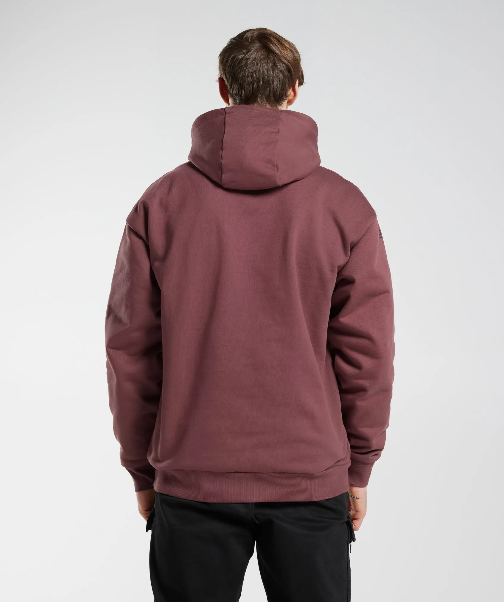 GS x David Laid Hoodie - Magenta Brown sold by Gymshark product image thumbnail 2