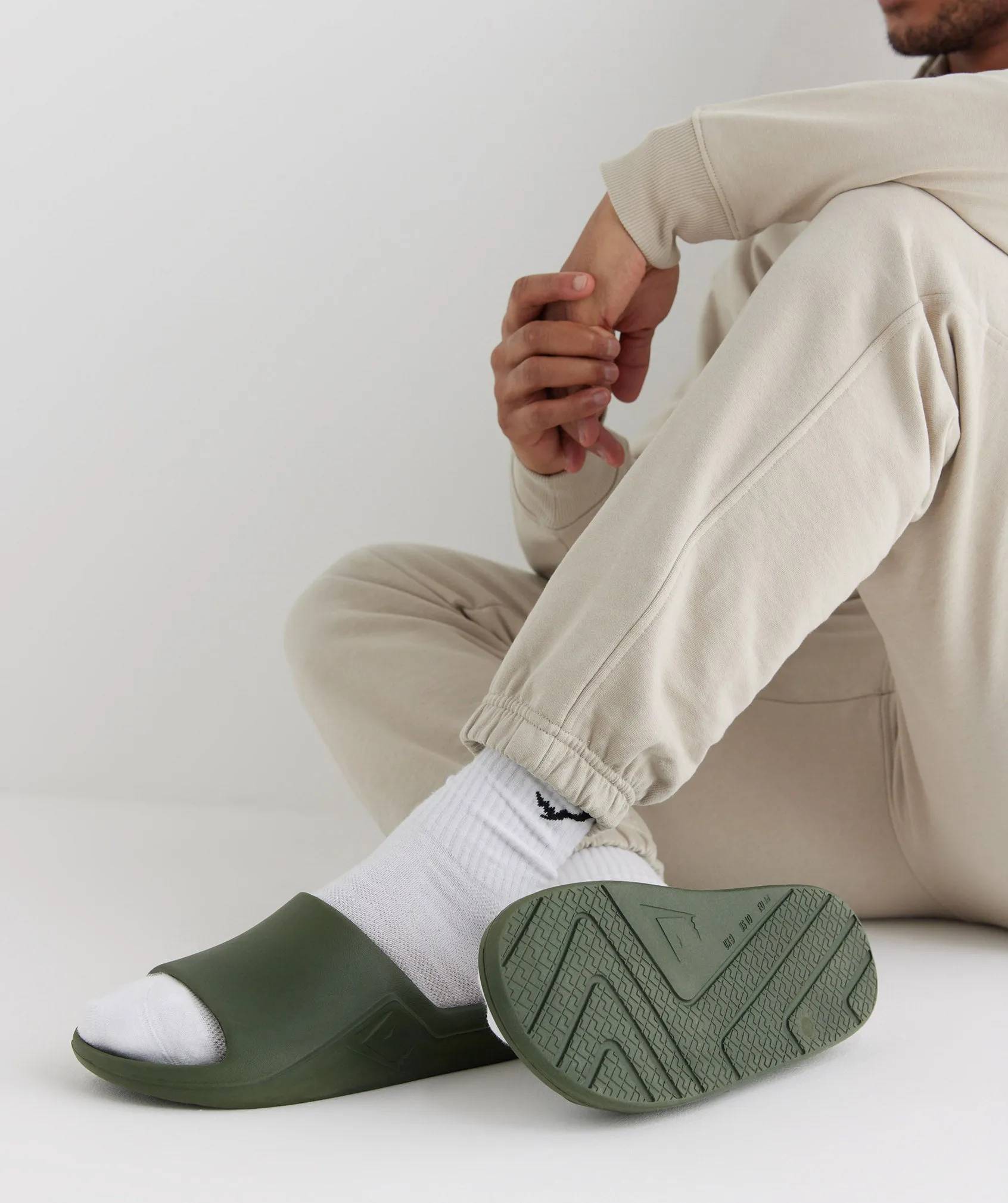Gymshark Rest Day Slides - Core Olive sold by Gymshark product image thumbnail 5
