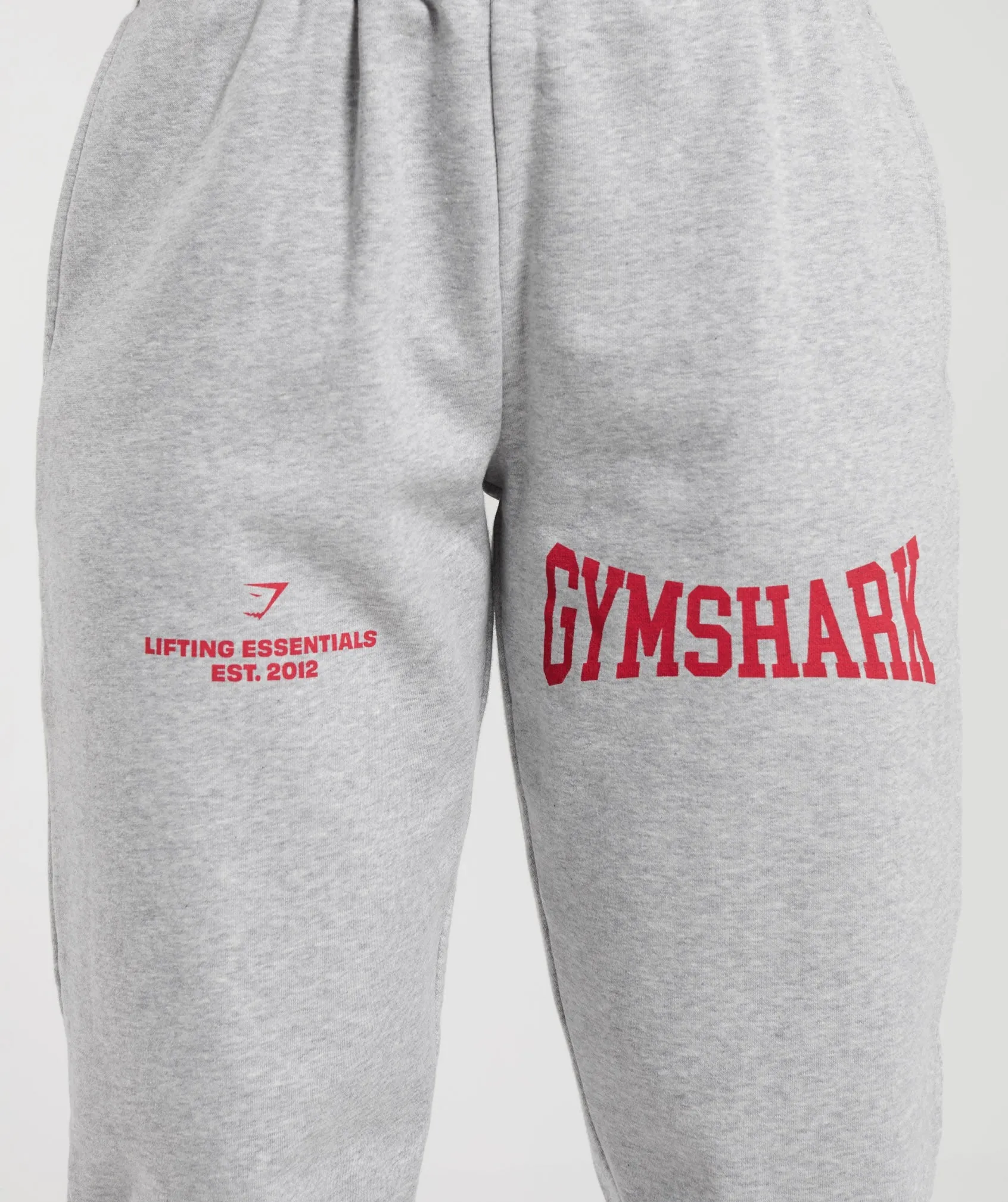 Gymshark Lifting Essentials Graphic Joggers - Light Grey Core Marl sold by Gymshark product image thumbnail 5