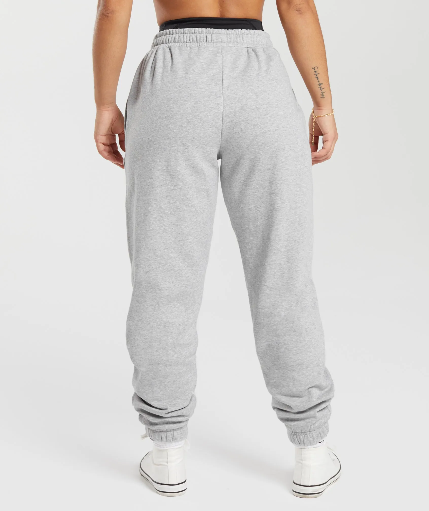 Gymshark Lifting Essentials Graphic Joggers - Light Grey Core Marl sold by Gymshark product image thumbnail 2