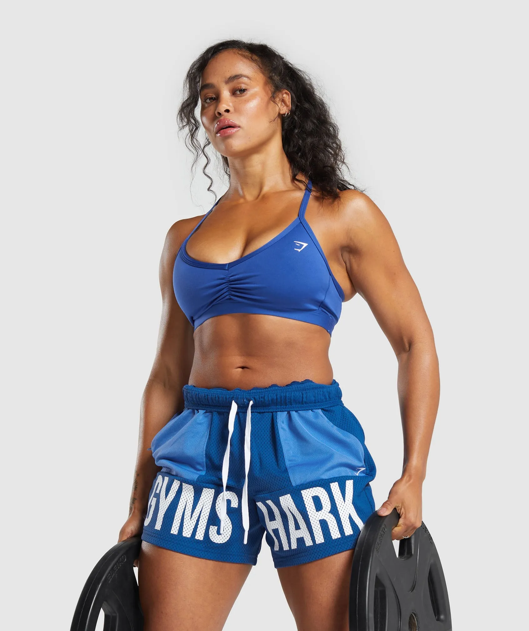 Gymshark Brandmark Mesh 5" Shorts - Wave Blue/Iris Blue sold by Gymshark product image thumbnail 5