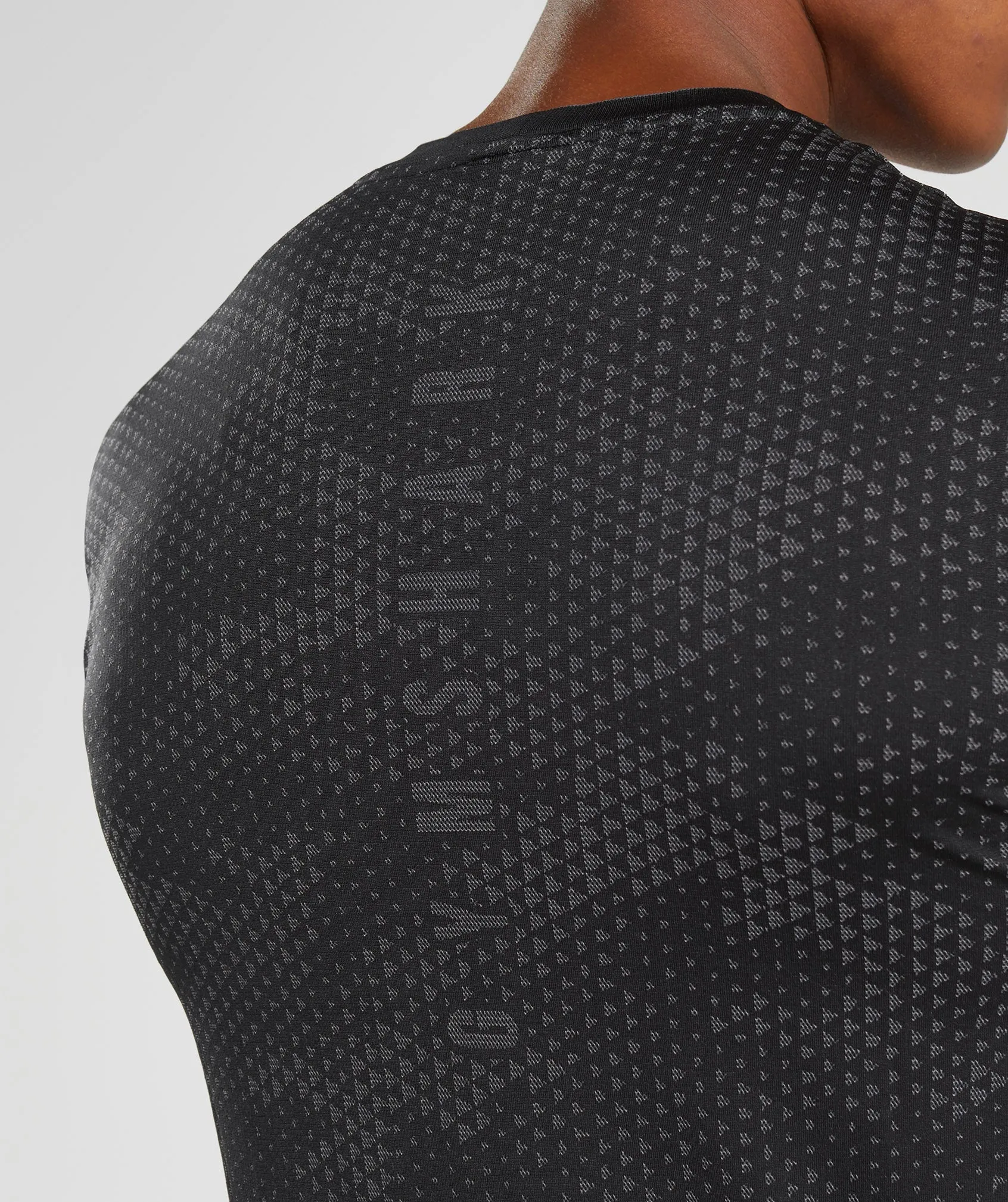 Gymshark Sport Seamless T-Shirt - Black/Silhouette Grey sold by Gymshark product image thumbnail 5