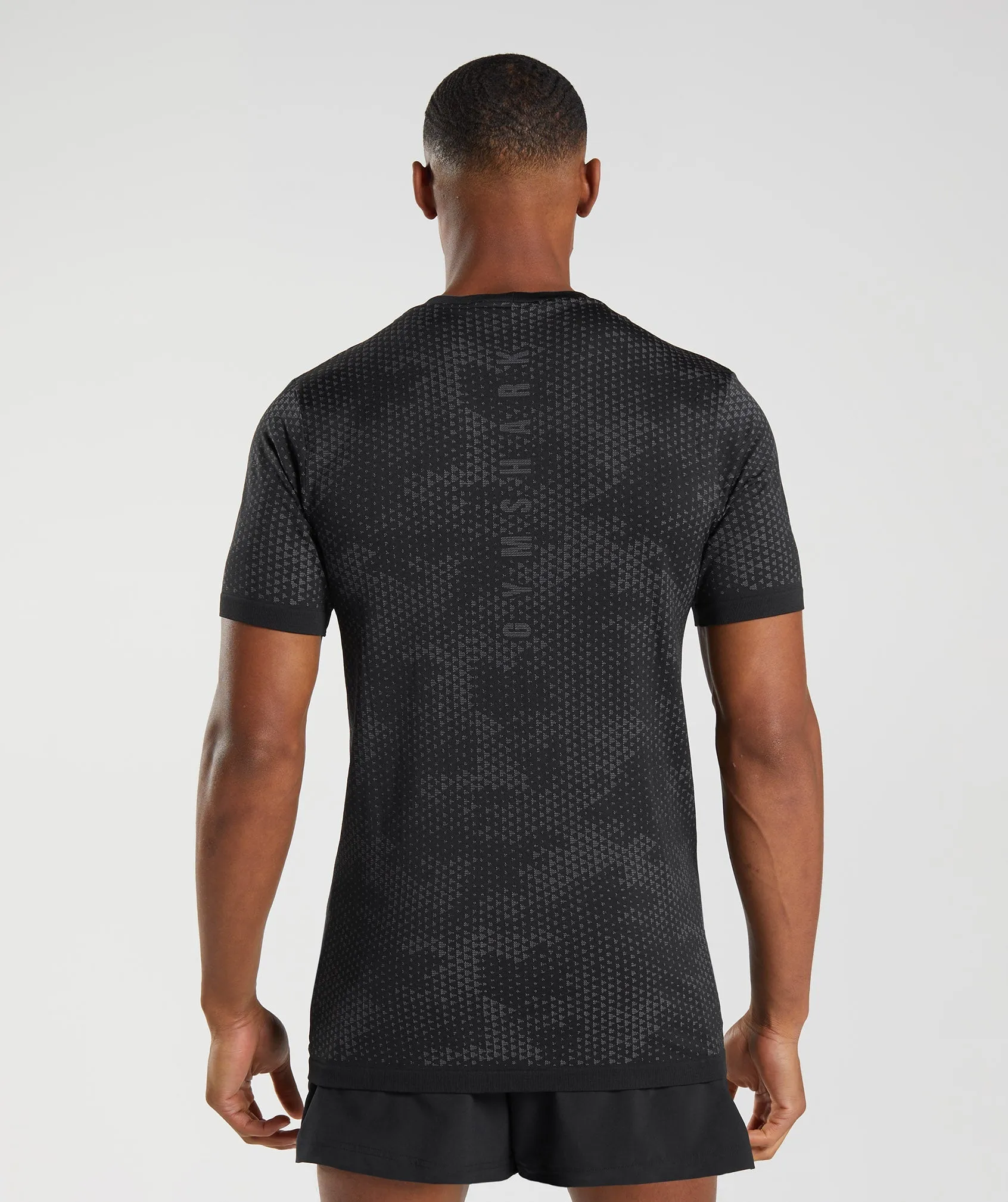 Gymshark Sport Seamless T-Shirt - Black/Silhouette Grey sold by Gymshark product image thumbnail 2