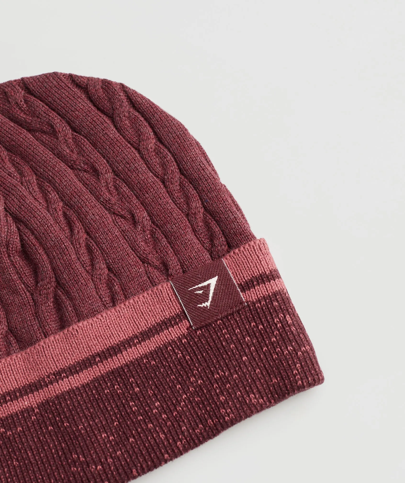 Gymshark Cable Beanie - Rich Maroon sold by Gymshark product image thumbnail 2