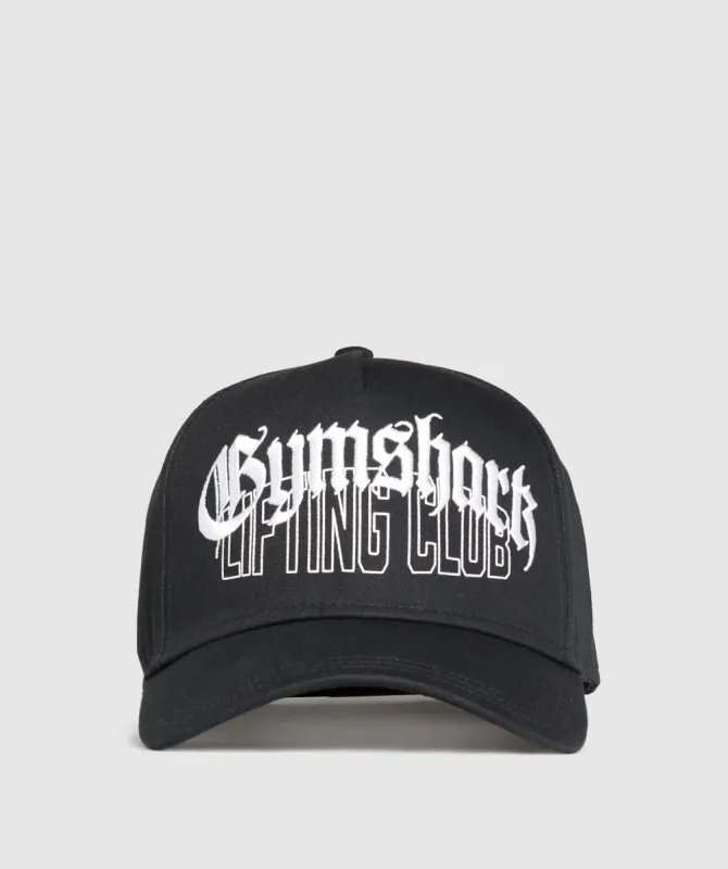 Gymshark Graphic Distressed Cap - Black made by Gymshark