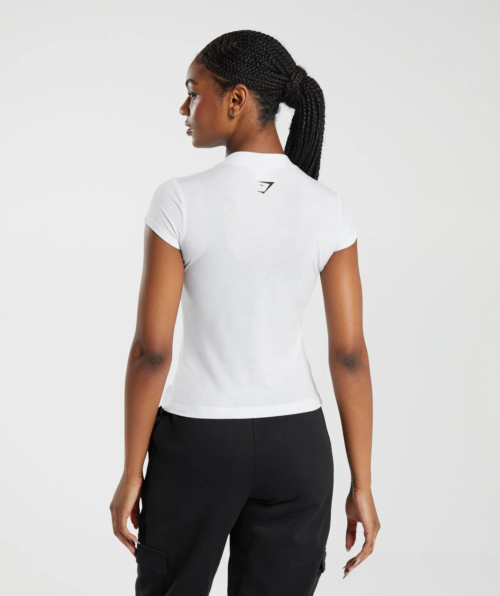Gymshark Phys Ed Graphic Body Fit T-Shirt - White sold by Gymshark product image thumbnail 4