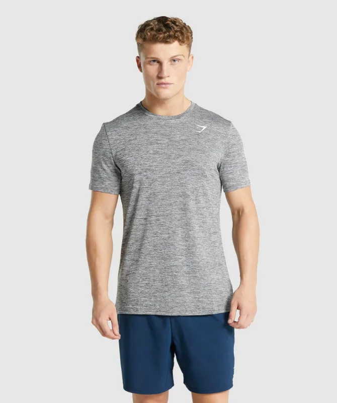 Gymshark Arrival Marl T-Shirt - Charcoal Marl sold by Gymshark