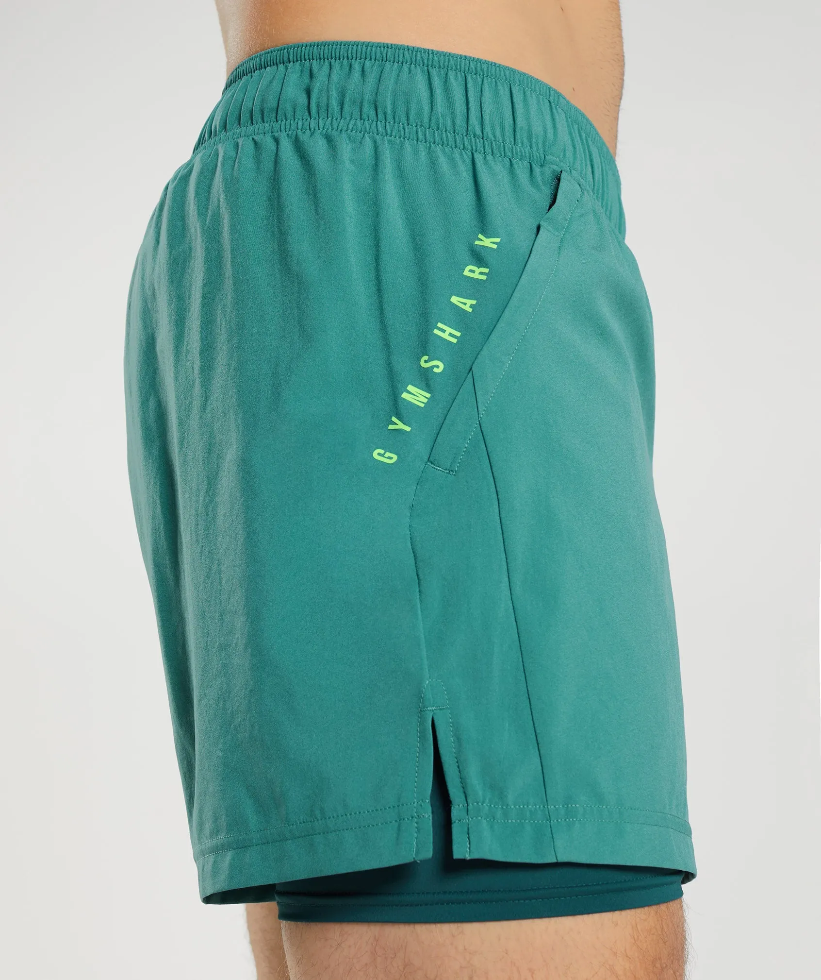 Gymshark Sport 5" 2 In 1 Shorts - Slate Blue/Winter Teal sold by Gymshark product image thumbnail 5