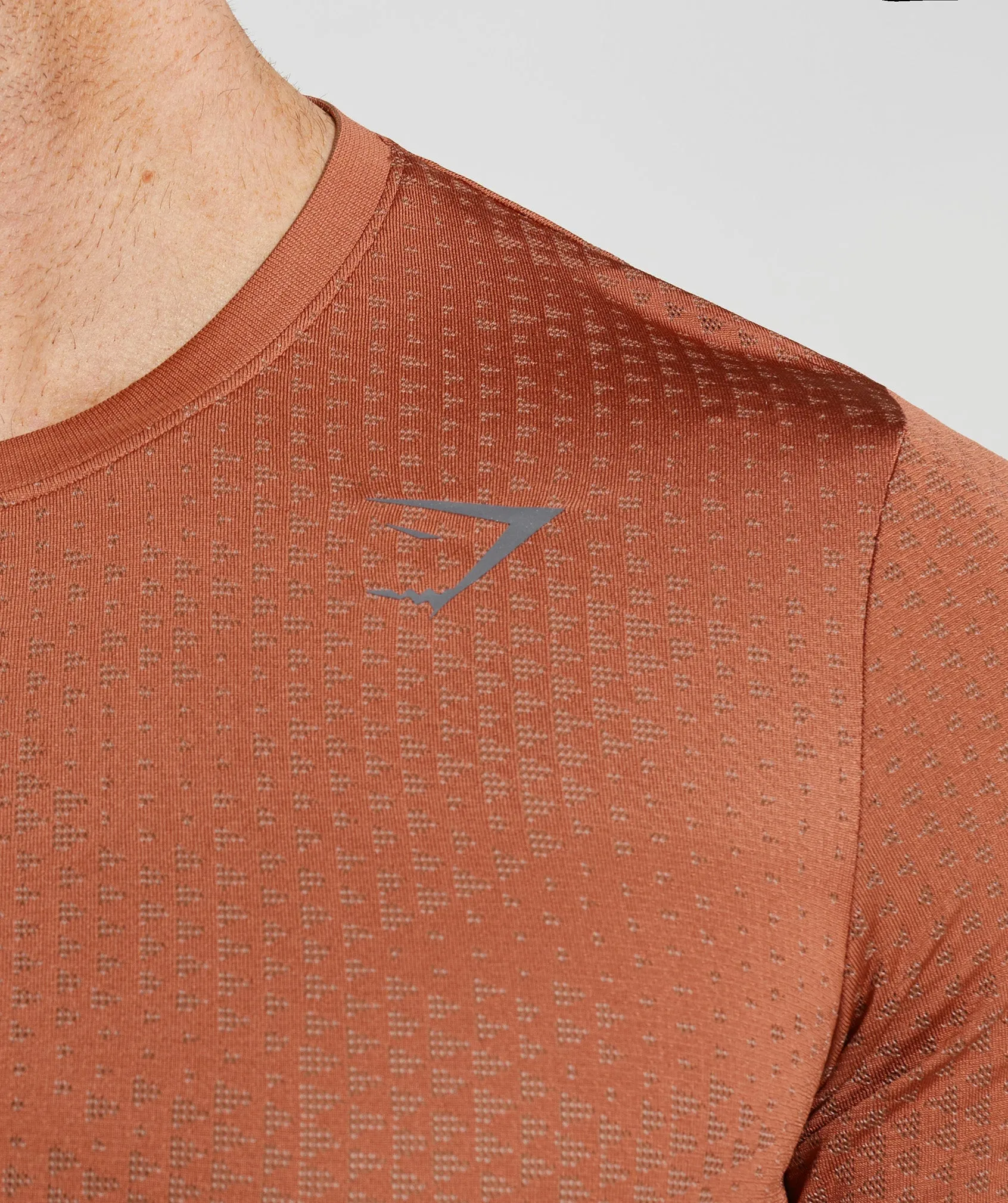 Gymshark Sport Seamless T-Shirt - Persimmon Red/Warm Brown sold by Gymshark product image thumbnail 5