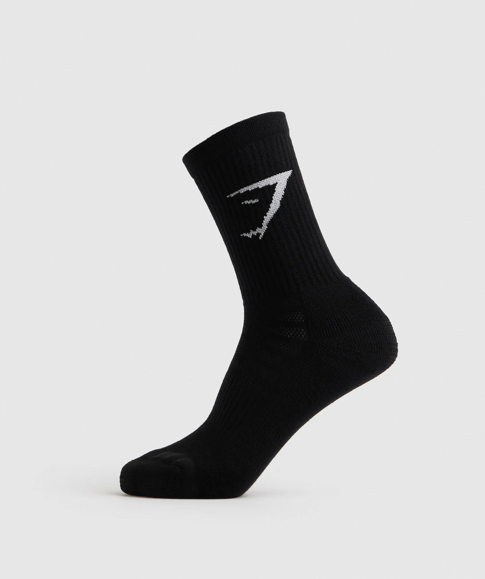 Gymshark Crew Socks 3pk - Black sold by Gymshark product image thumbnail 2