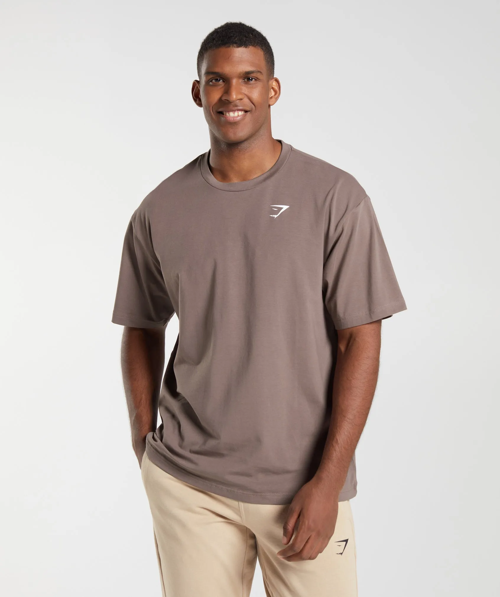 Gymshark Essential Oversized T-Shirt - Truffle Brown sold by Gymshark