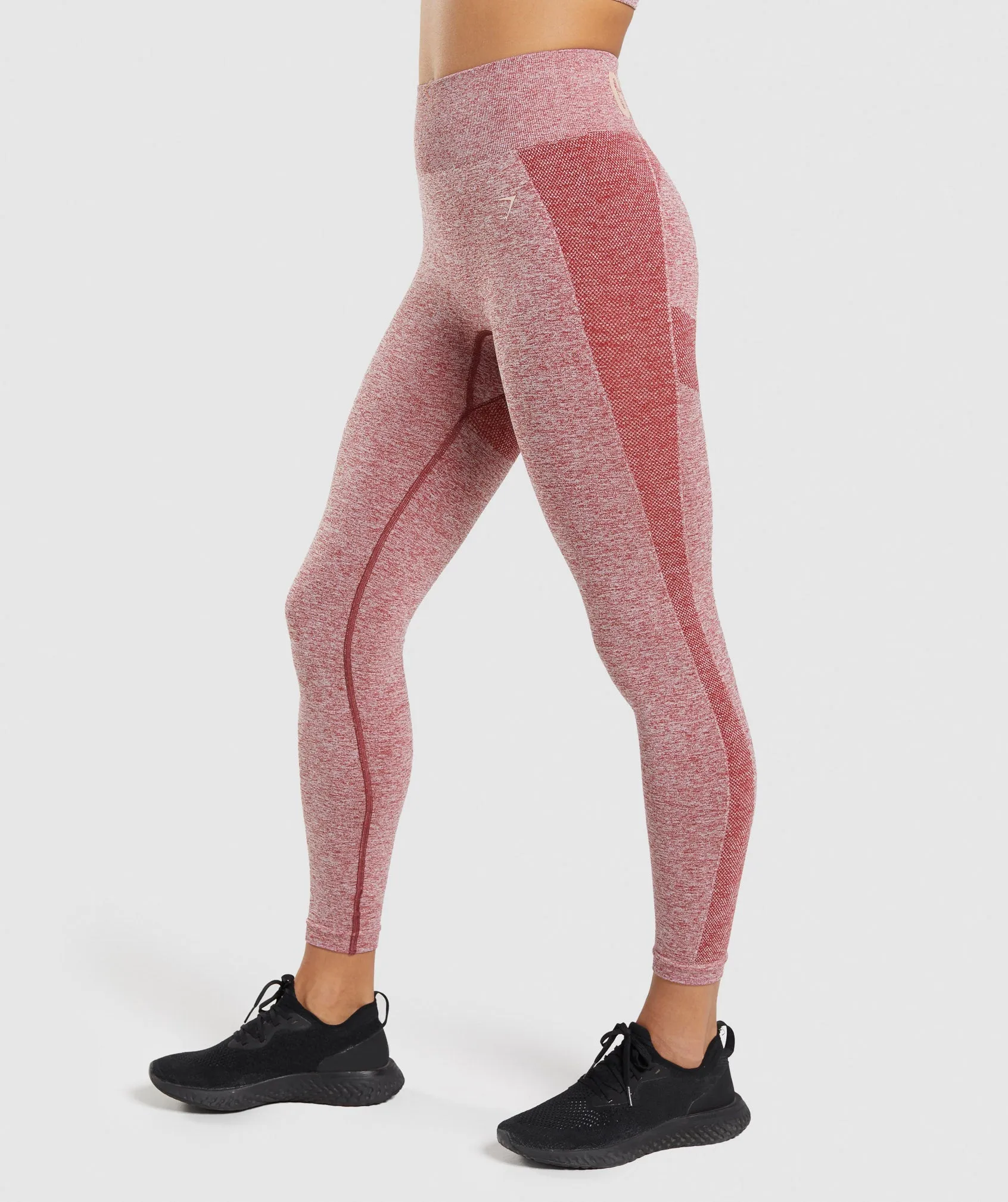 Gymshark Flex High Waisted Leggings - Burgundy Marl sold by Gymshark product image thumbnail 3