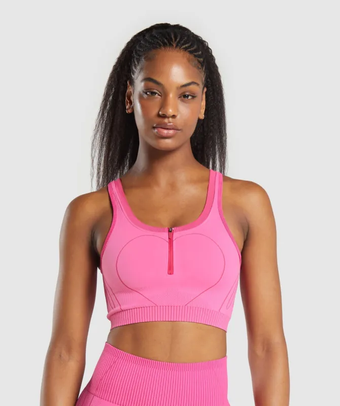Gymshark Contour Heart Seamless Tank - Fetch Pink/Punk Pink sold by Gymshark