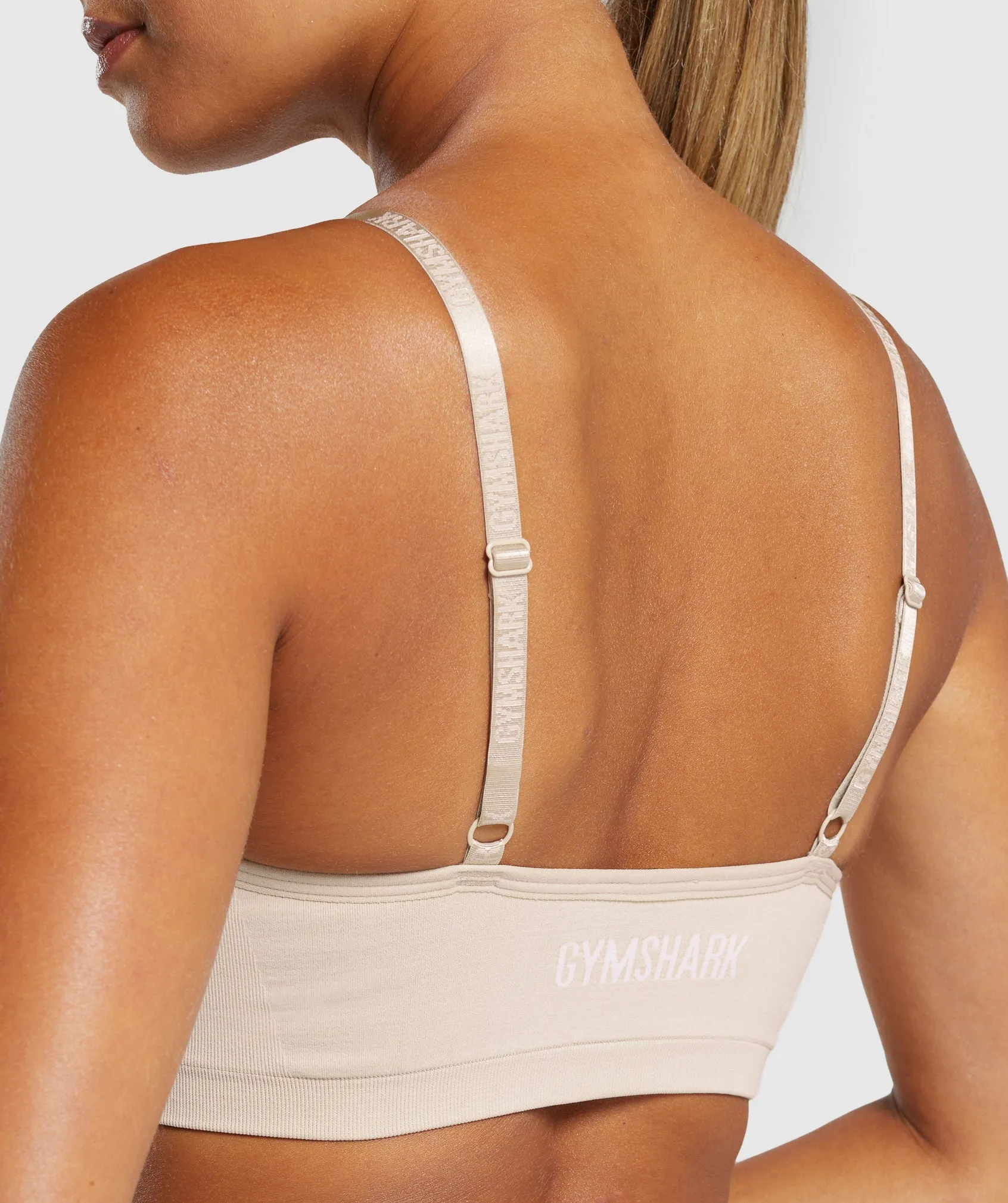 Gymshark Seamless V Neck Bralette - Pebble Grey sold by Gymshark product image thumbnail 5