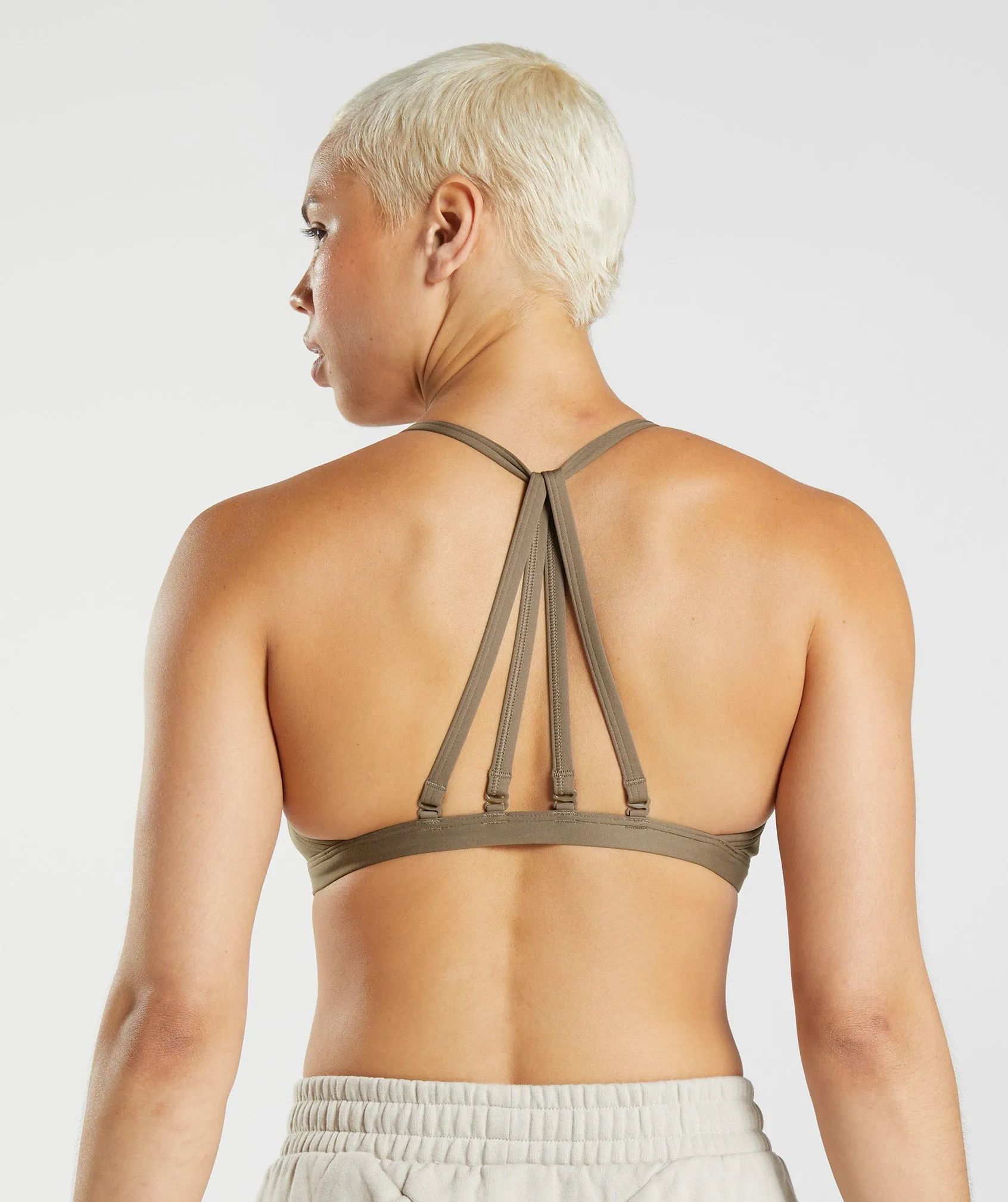 Gymshark Minimal Sports Bra - Soul Brown sold by Gymshark product image thumbnail 2