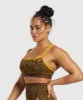 Gymshark Adapt Safari Seamless Sports Bra - Archive Brown/Burnt Yellow sold by Gymshark