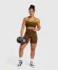 Gymshark Adapt Safari Seamless Sports Bra - Archive Brown/Burnt Yellow sold by Gymshark