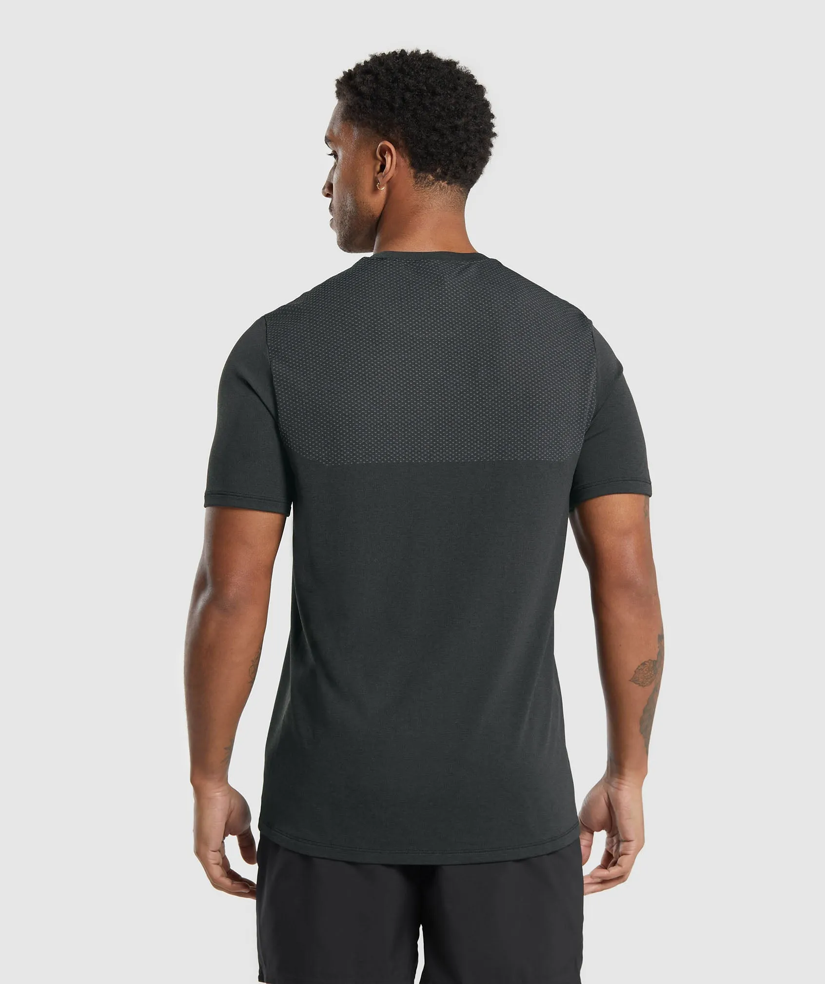 Gymshark Vital T-Shirt - Black/Medium Grey Marl sold by Gymshark product image thumbnail 2