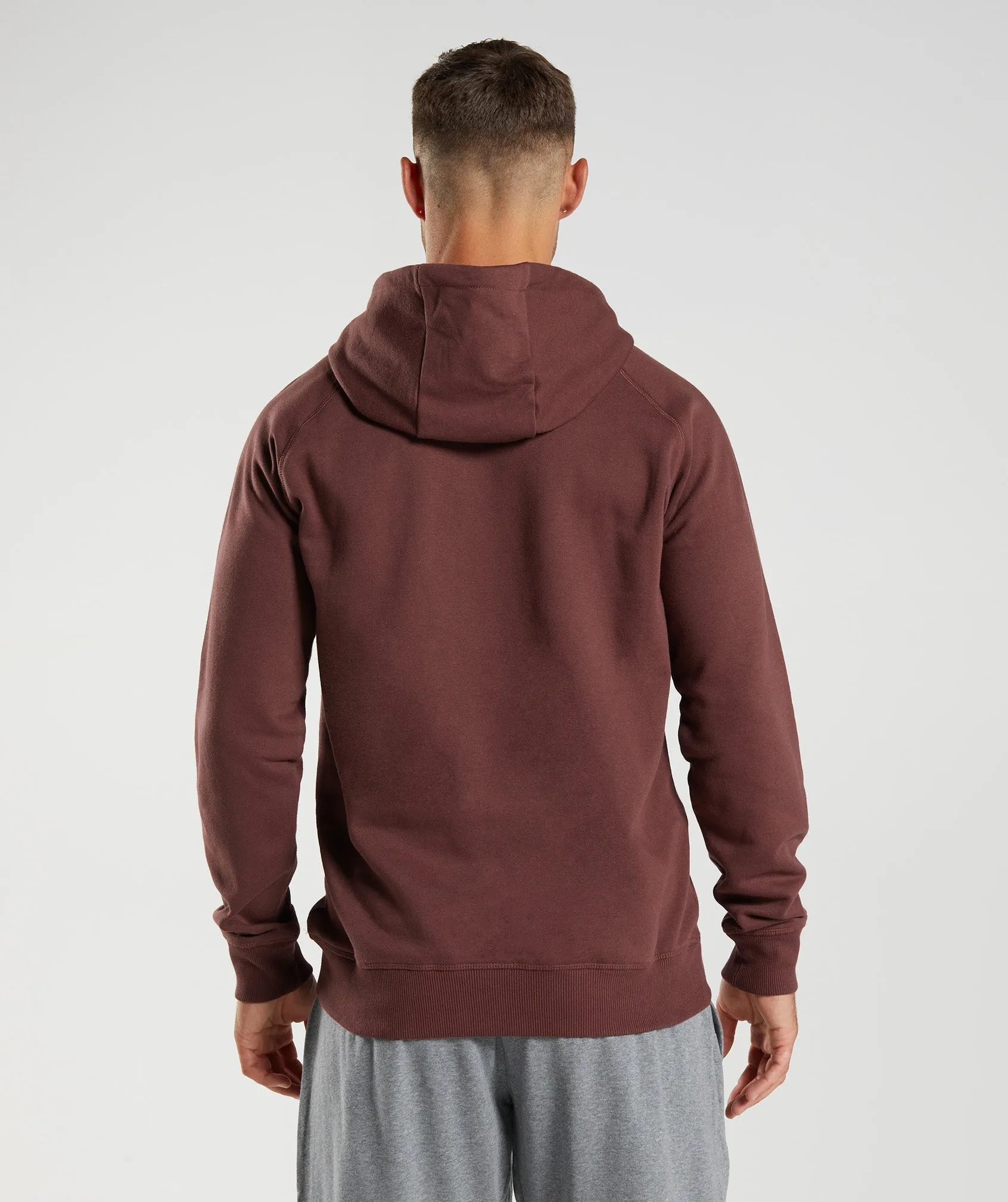 Gymshark Crest Hoodie - Cherry Brown sold by Gymshark product image thumbnail 2