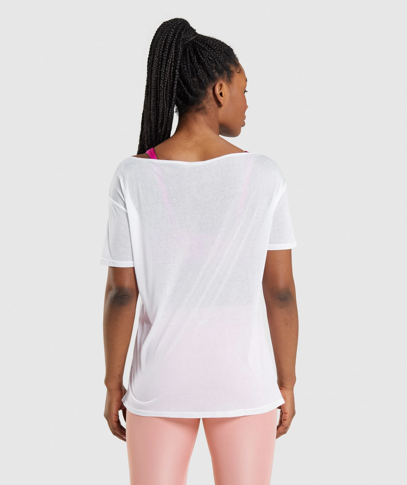 Gymshark Training Oversized Top - White sold by Gymshark product image thumbnail 2