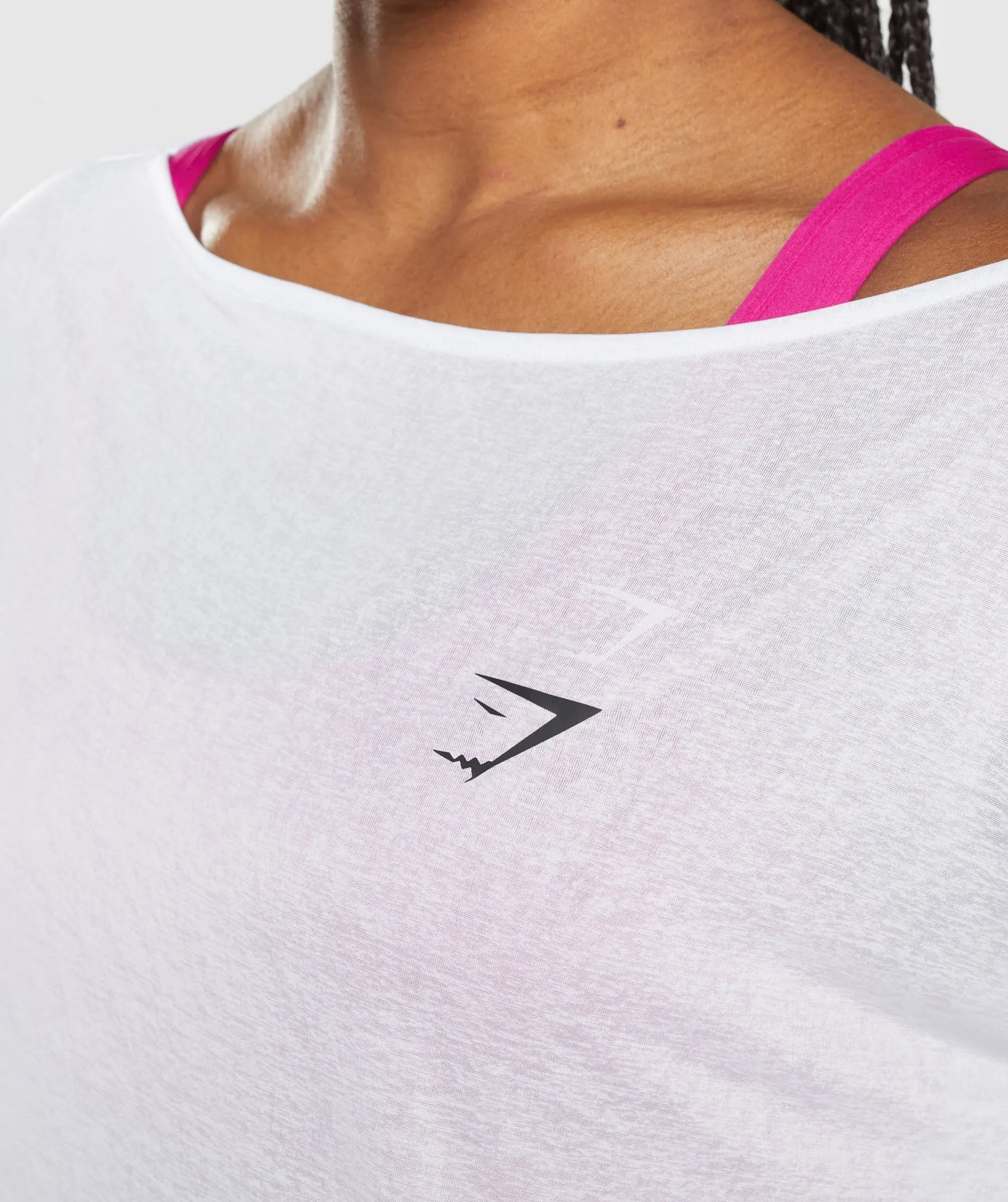 Gymshark Training Oversized Top - White sold by Gymshark product image thumbnail 5