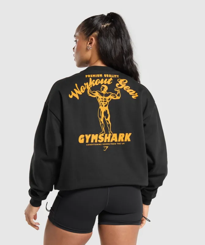 Gymshark Workout Gear Oversized Sweatshirt - Black sold by Gymshark