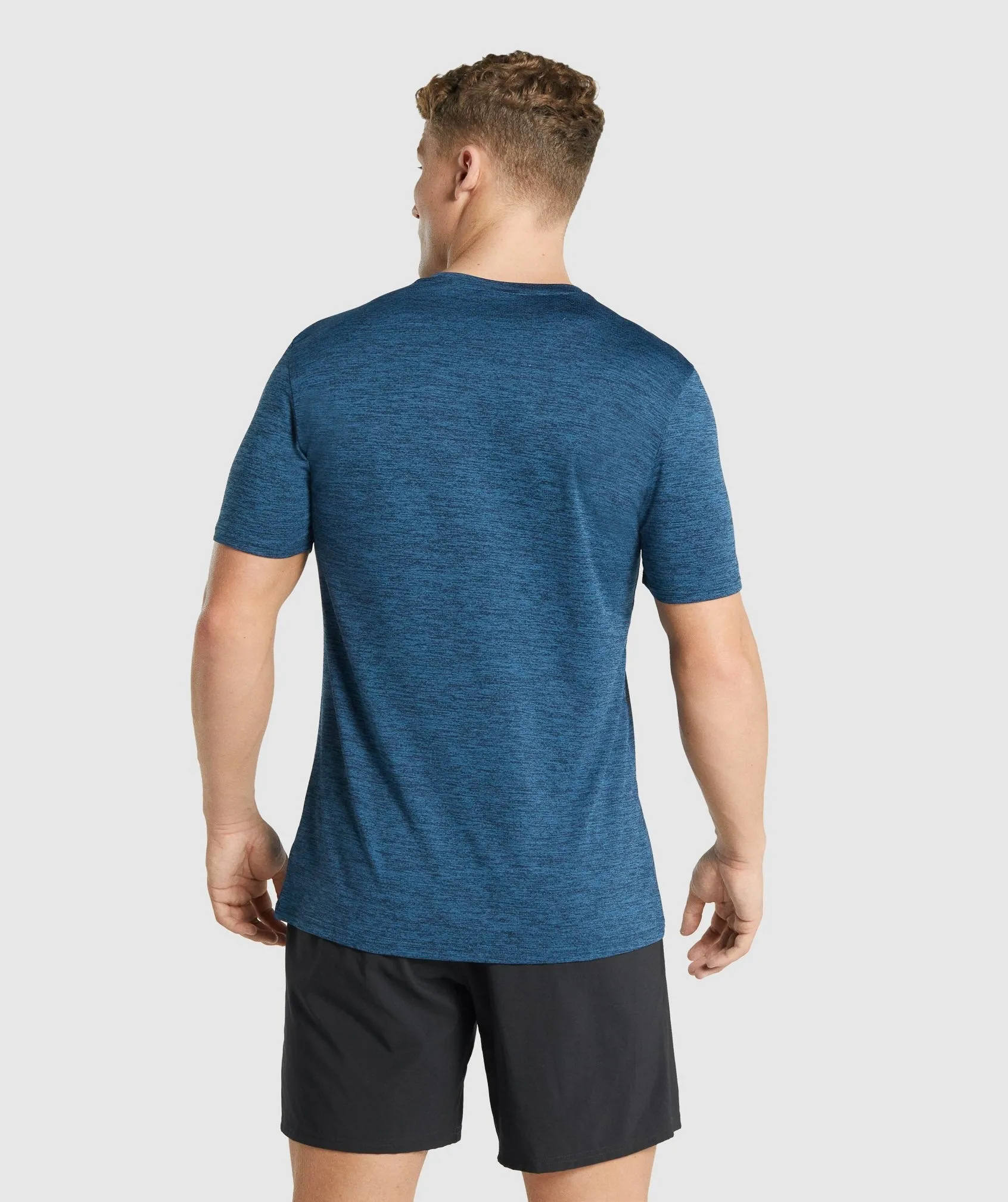 Gymshark Arrival Marl T-Shirt - Navy Marl sold by Gymshark product image thumbnail 2
