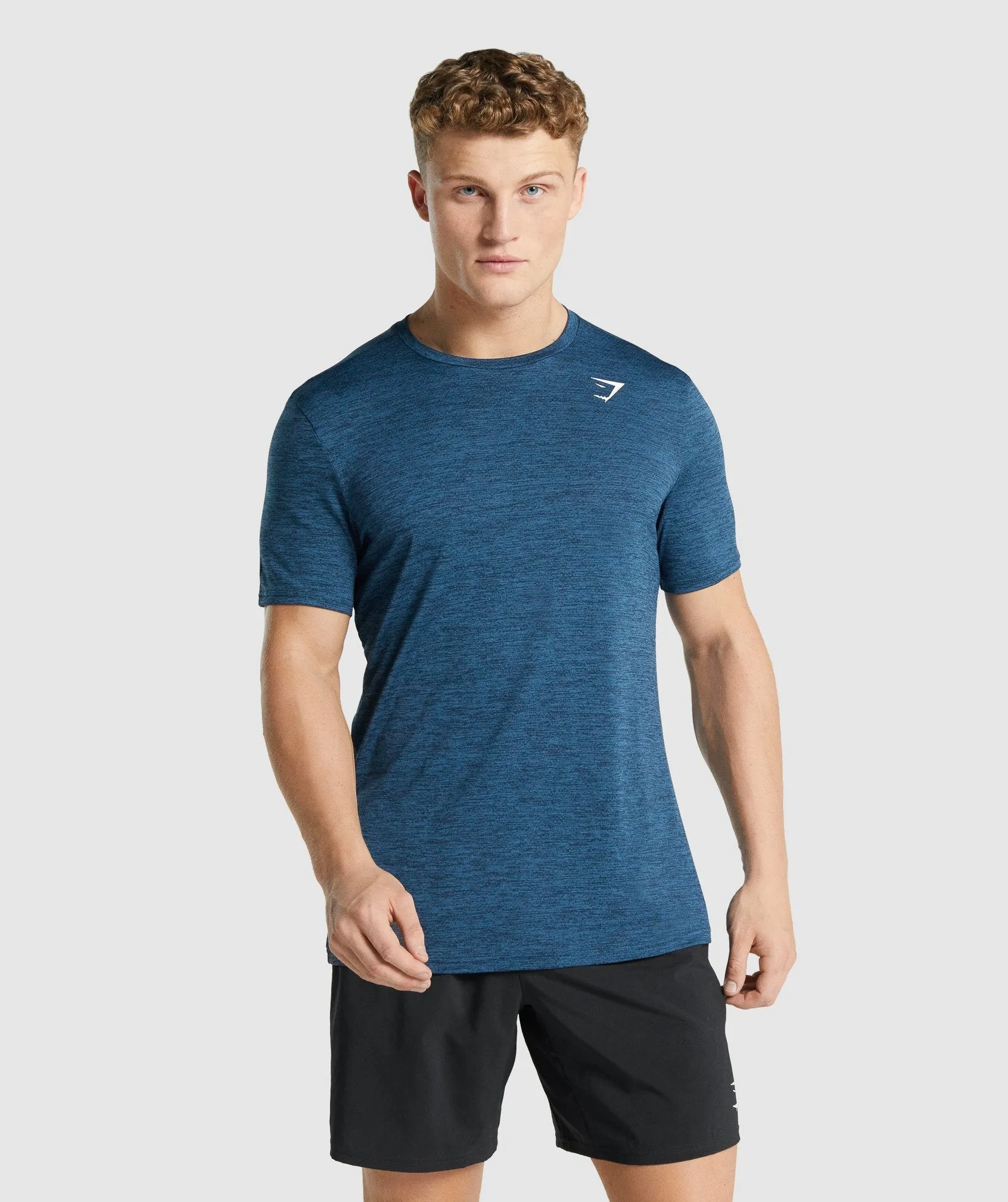 Gymshark Arrival Marl T-Shirt - Navy Marl sold by Gymshark