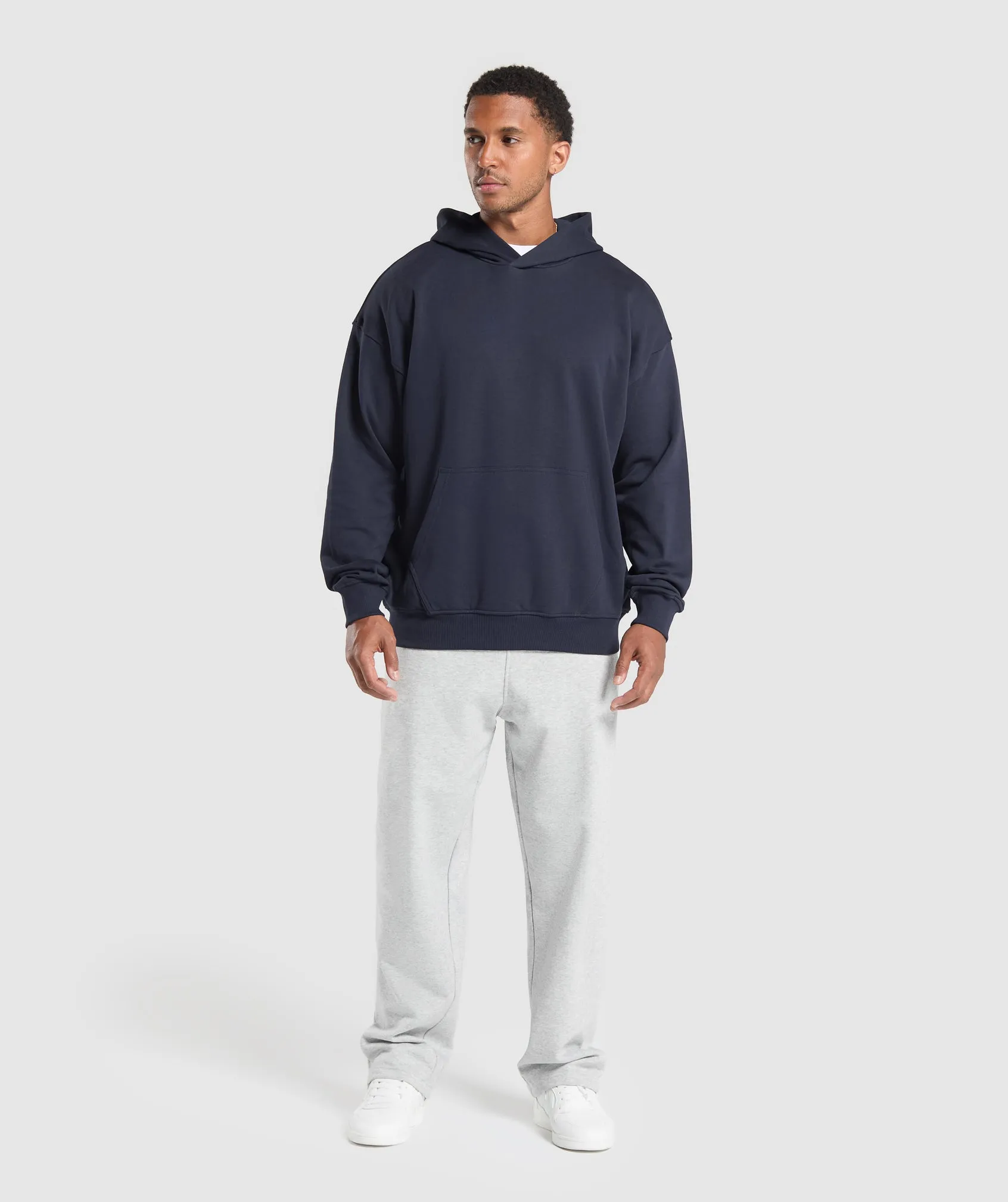 Gymshark Rest Day Essentials Hoodie - Heavy Blue sold by Gymshark product image thumbnail 4