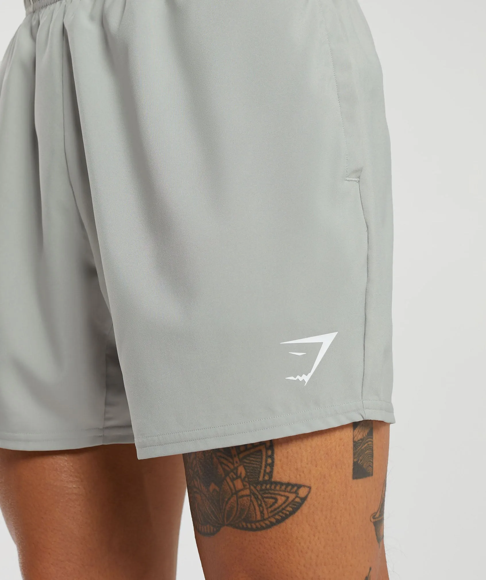 Gymshark Arrival 5" Shorts - Stone Grey sold by Gymshark product image thumbnail 5