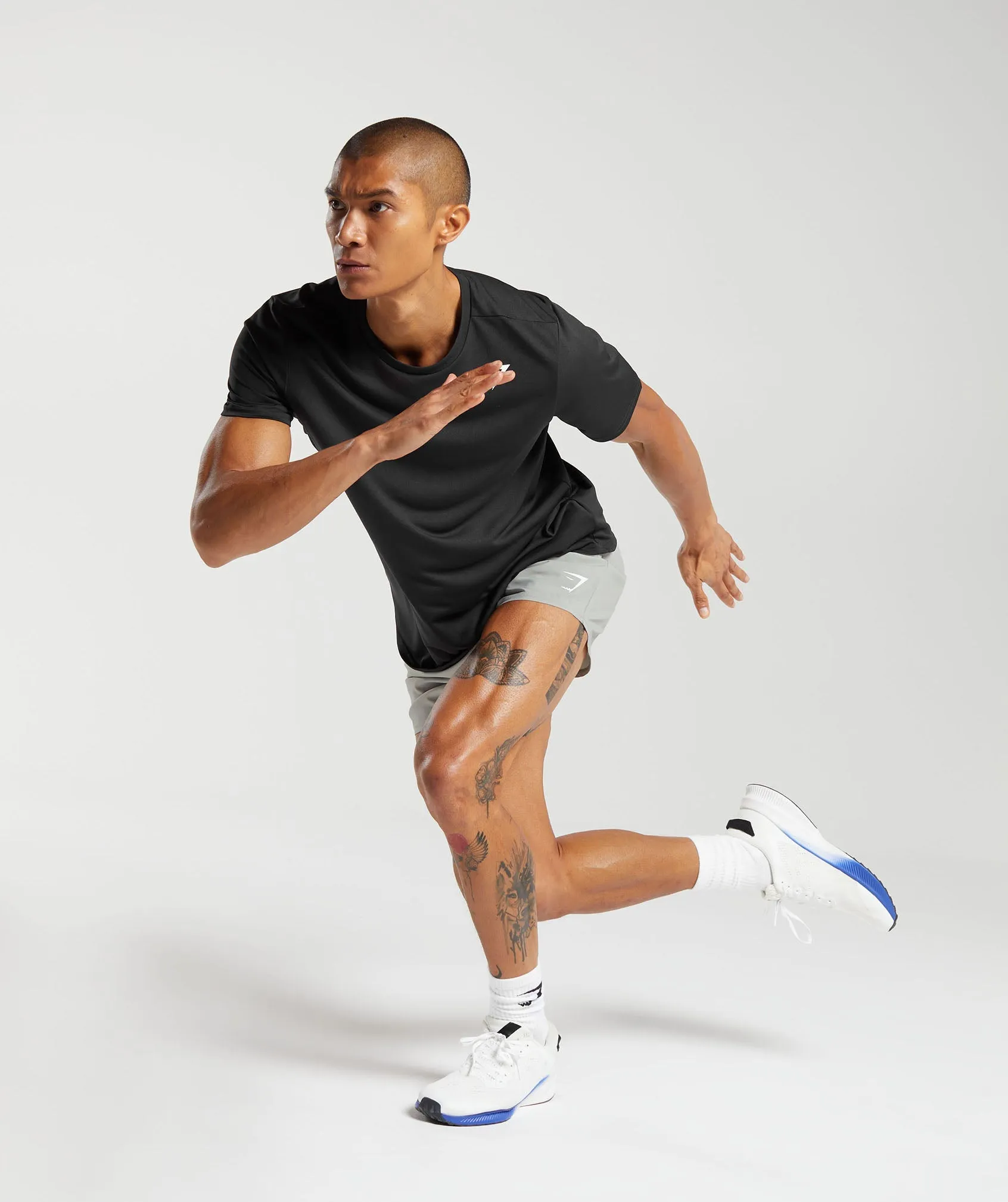 Gymshark Arrival 5" Shorts - Stone Grey sold by Gymshark product image thumbnail 4