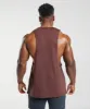 Gymshark Legacy Drop Arm Tank - Cherry Brown sold by Gymshark