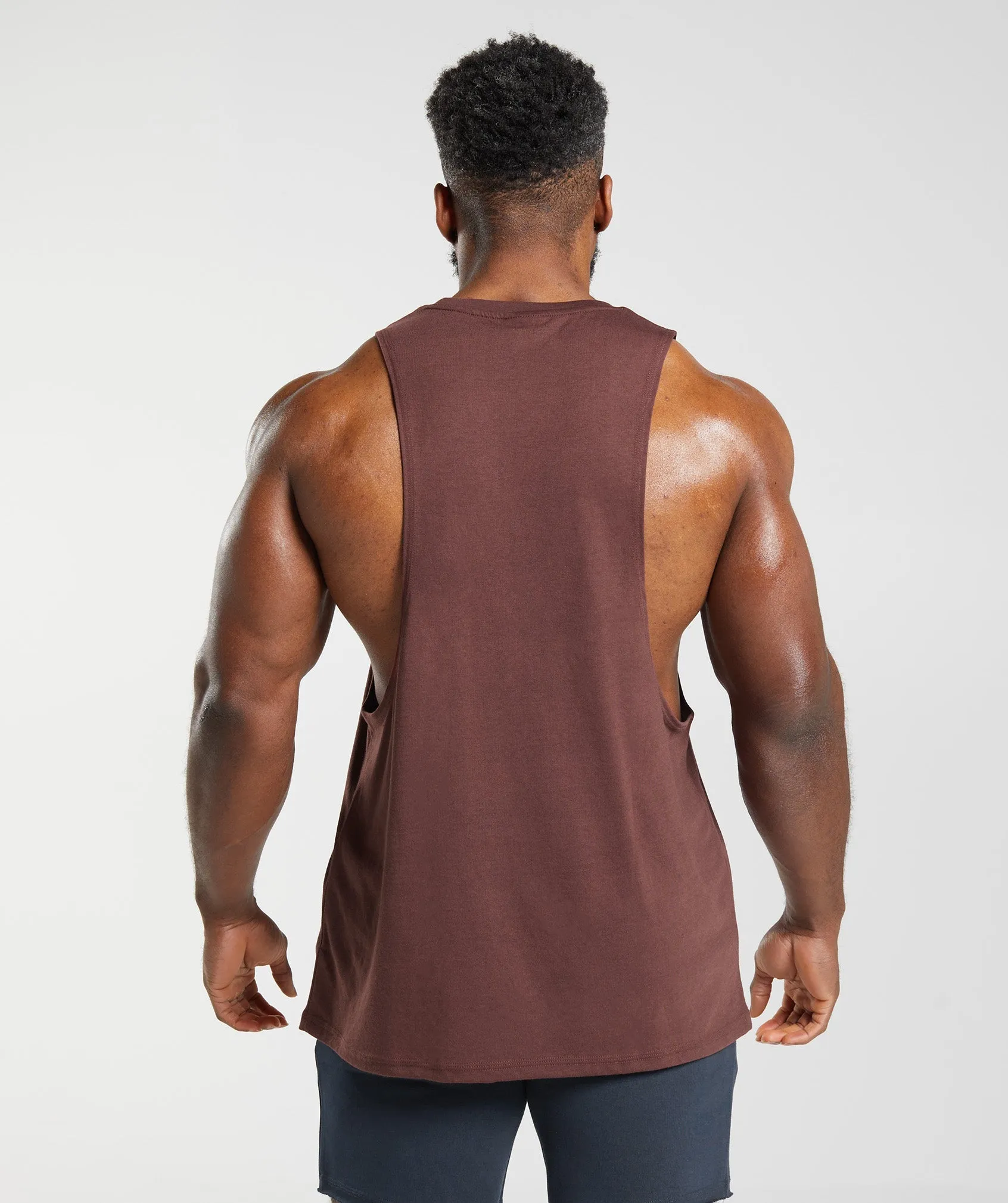 Gymshark Legacy Drop Arm Tank - Cherry Brown sold by Gymshark product image thumbnail 2