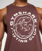 Gymshark Legacy Drop Arm Tank - Cherry Brown sold by Gymshark