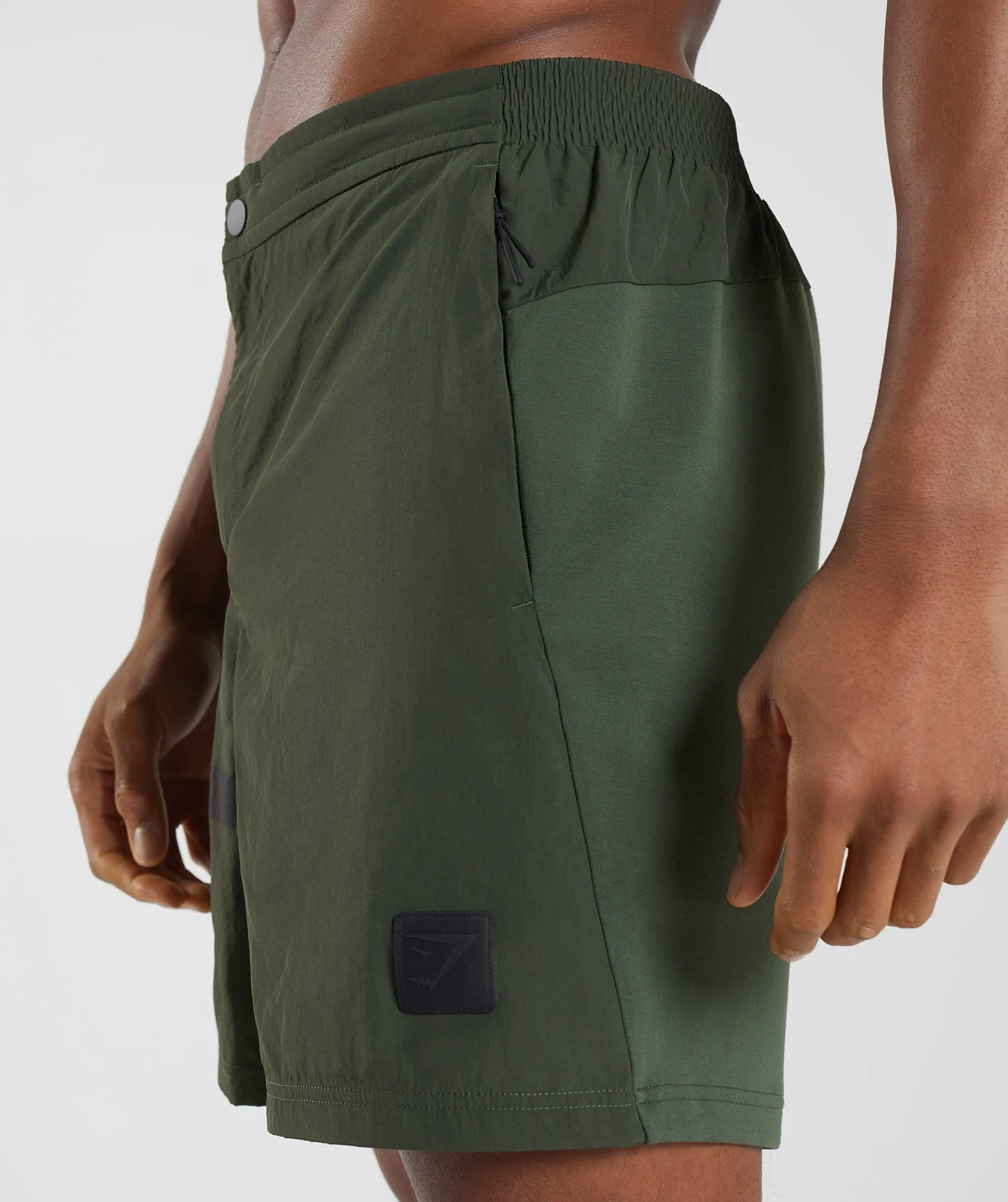 Gymshark Retake Woven 7" Shorts - Moss Olive sold by Gymshark product image thumbnail 5