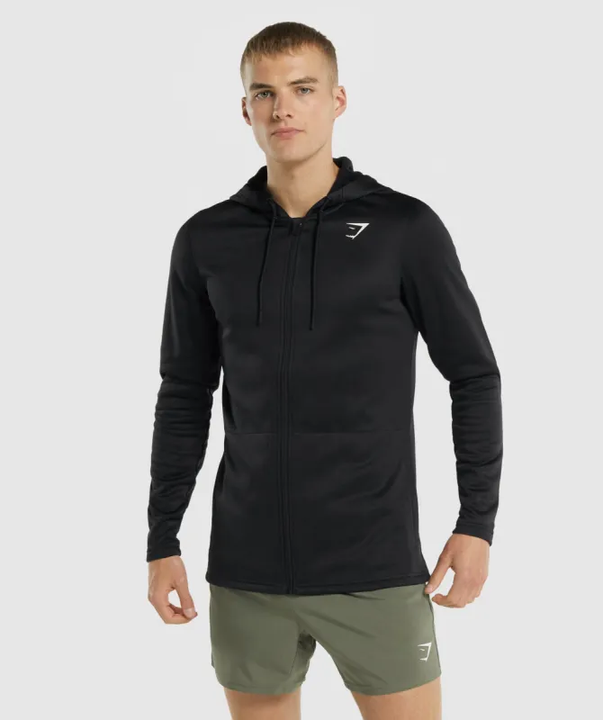 Gymshark Arrival Zip Up Hoodie - Black sold by Gymshark