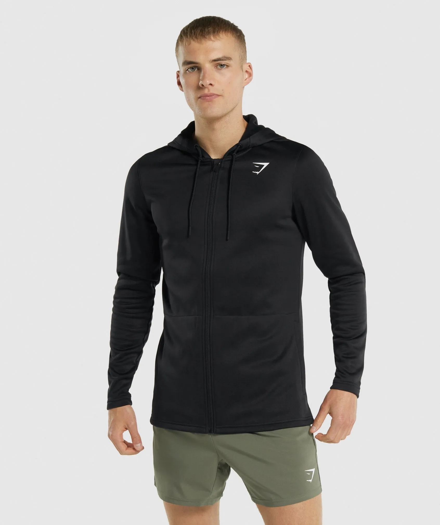 Gymshark Arrival Zip Up Hoodie - Black sold by Gymshark