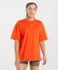 Gymshark Fraction Oversized T-Shirt - Pepper Red sold by Gymshark